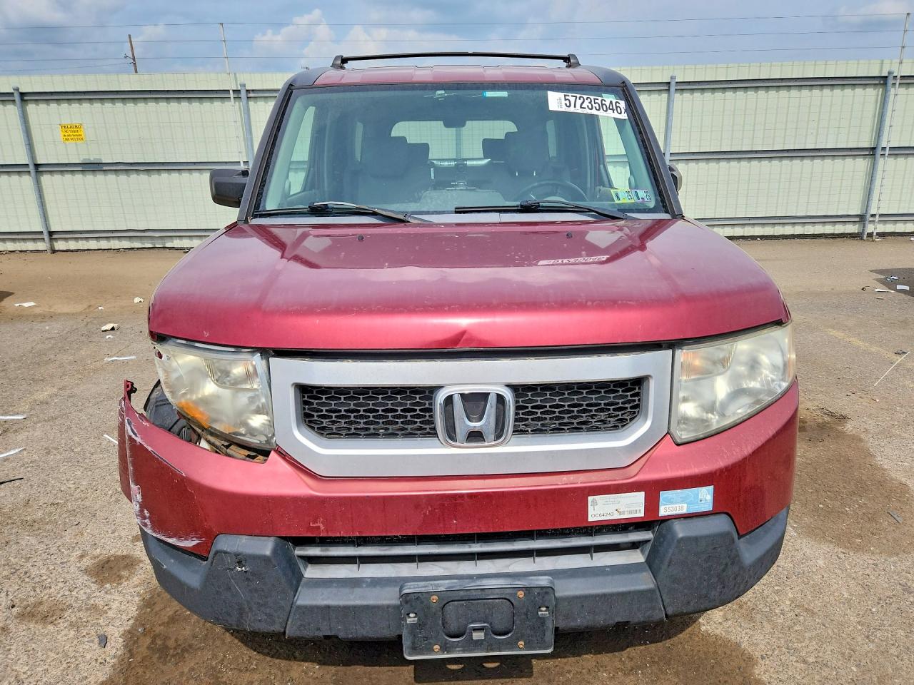 2009 Honda Element Ex Maroon vin: 5J6YH28769L003404