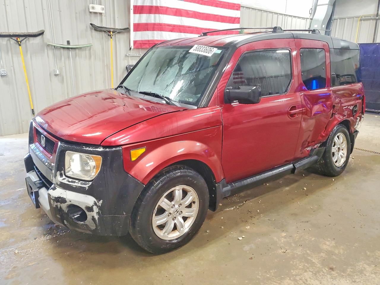 2006 Honda Element Ex Maroon vin: 5J6YH28776L003357