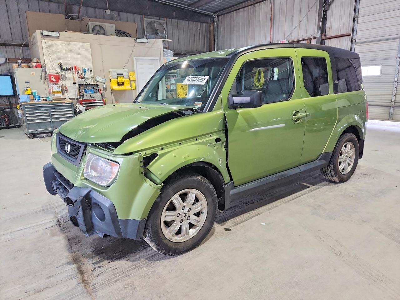 2006 Honda Element Ex Green vin: 5J6YH28776L025486
