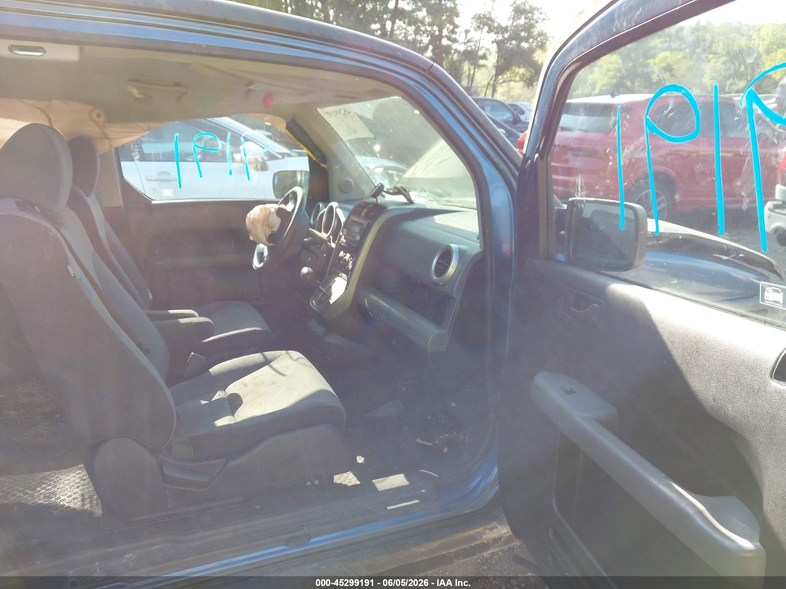 2008 Honda Element Ex Blue vin: 5J6YH28778L007539