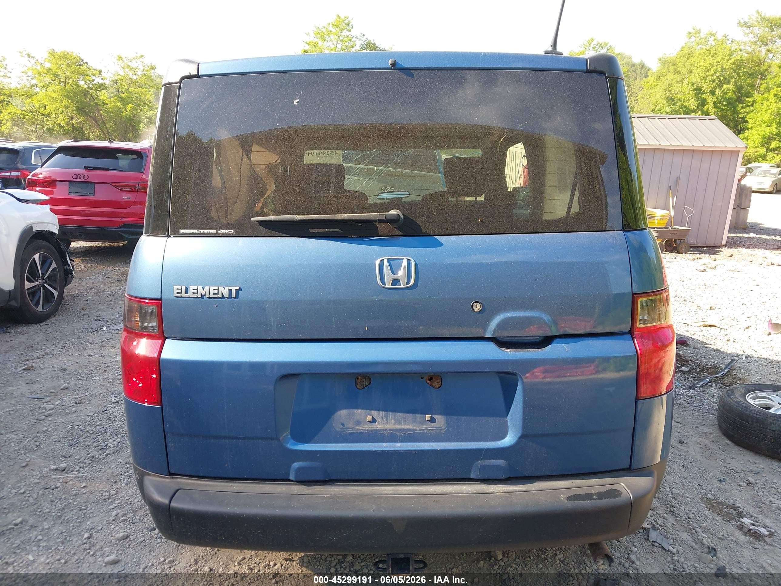 2008 Honda Element Ex Blue vin: 5J6YH28778L007539