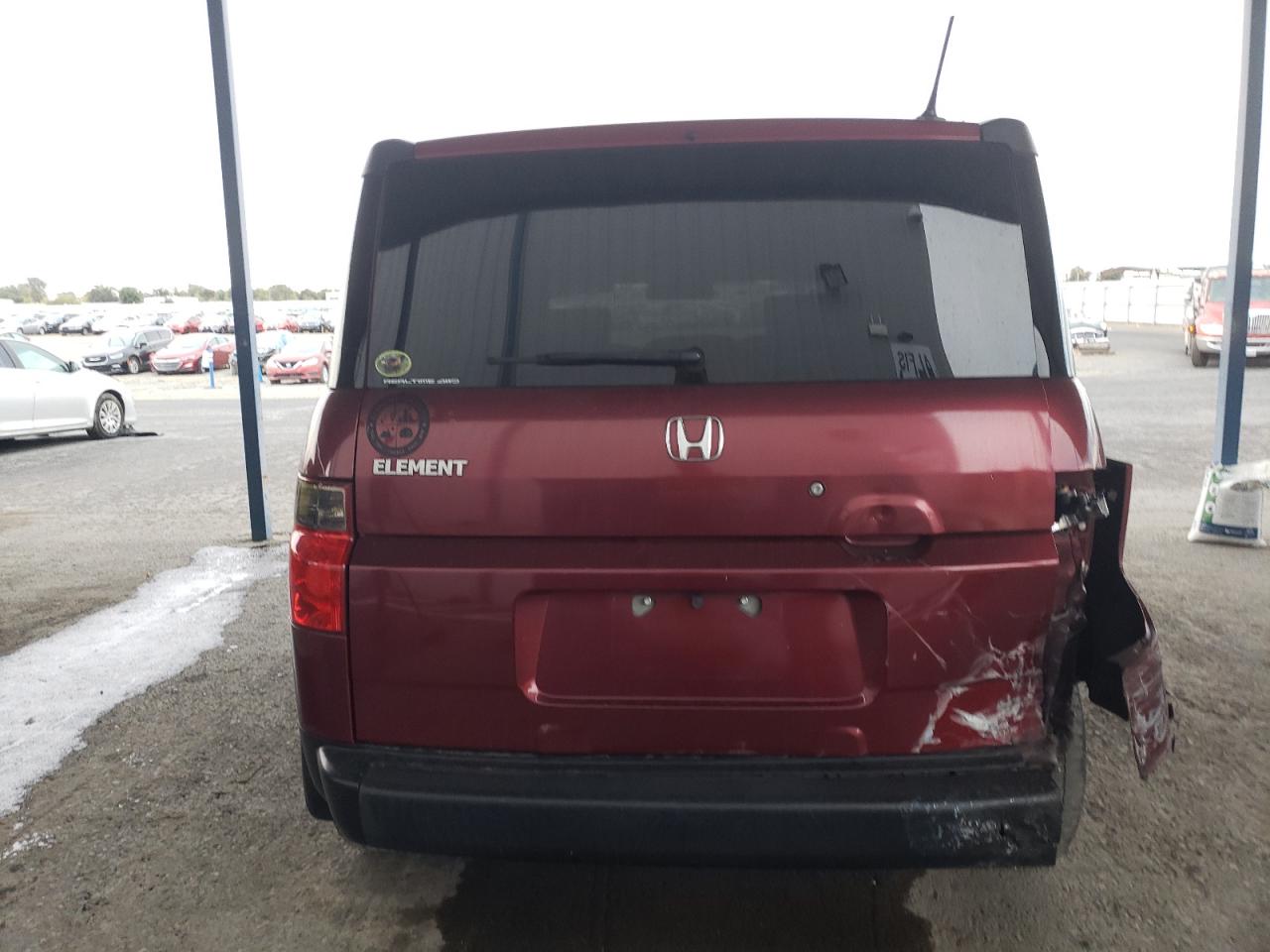 2008 Honda Element Burgundy vin: 5J6YH28778L014989