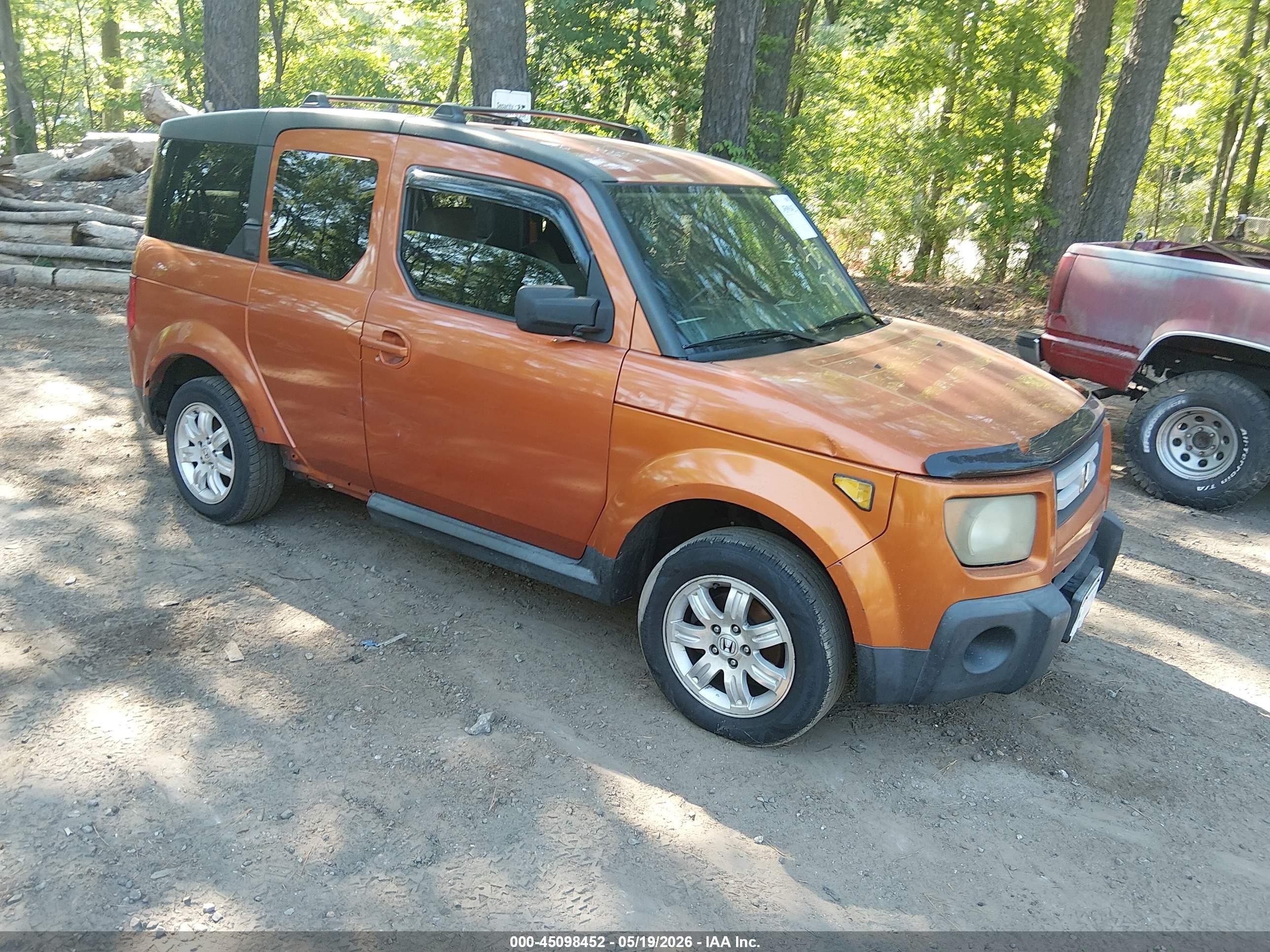 2007 Honda Element Ex Orange vin: 5J6YH28787L013073