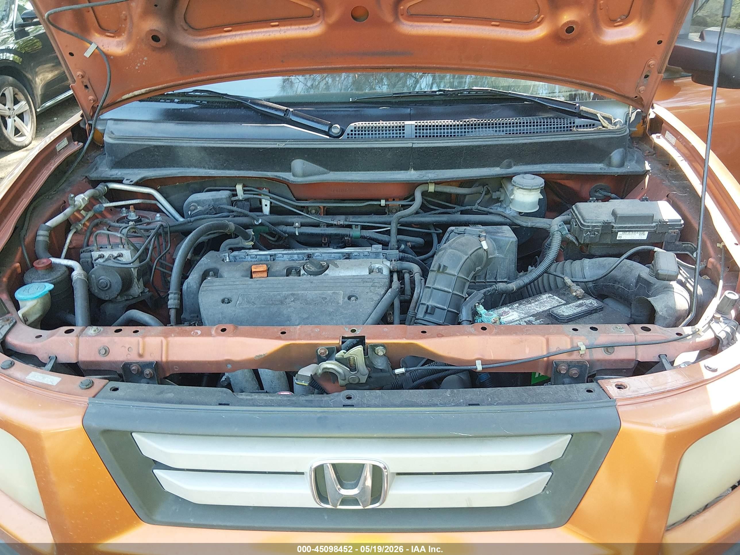 2007 Honda Element Ex Orange vin: 5J6YH28787L013073