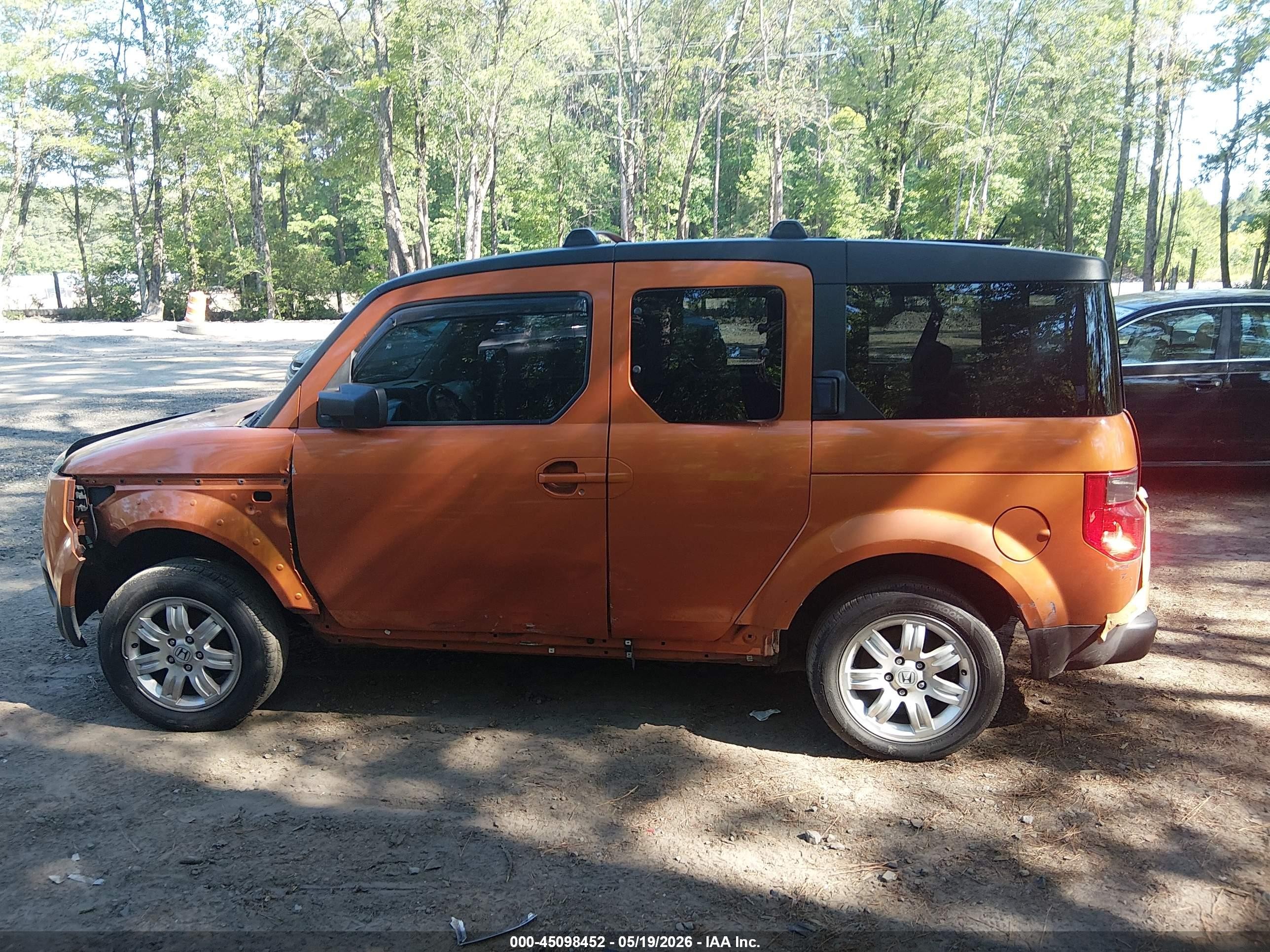 2007 Honda Element Ex Orange vin: 5J6YH28787L013073