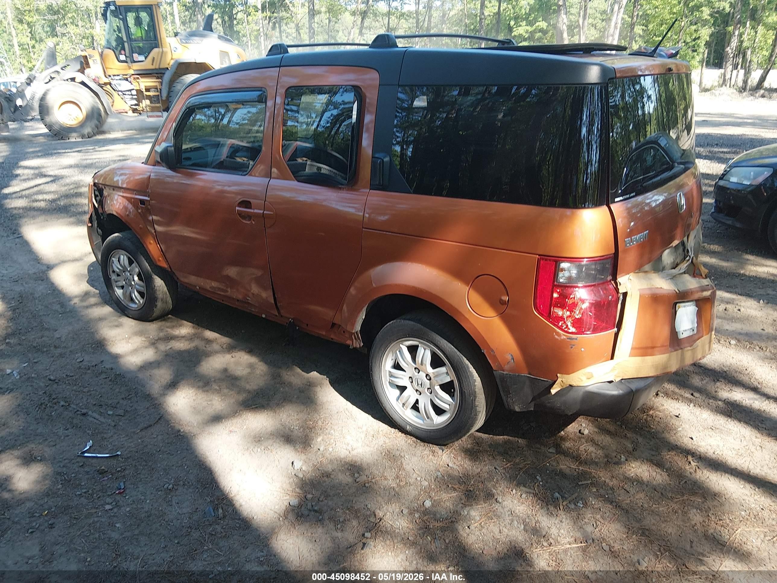 2007 Honda Element Ex Orange vin: 5J6YH28787L013073