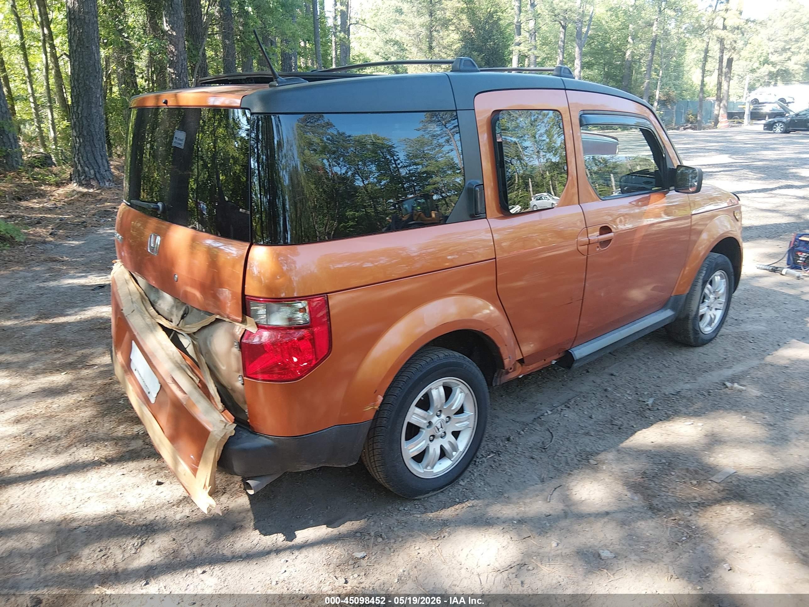 2007 Honda Element Ex Orange vin: 5J6YH28787L013073