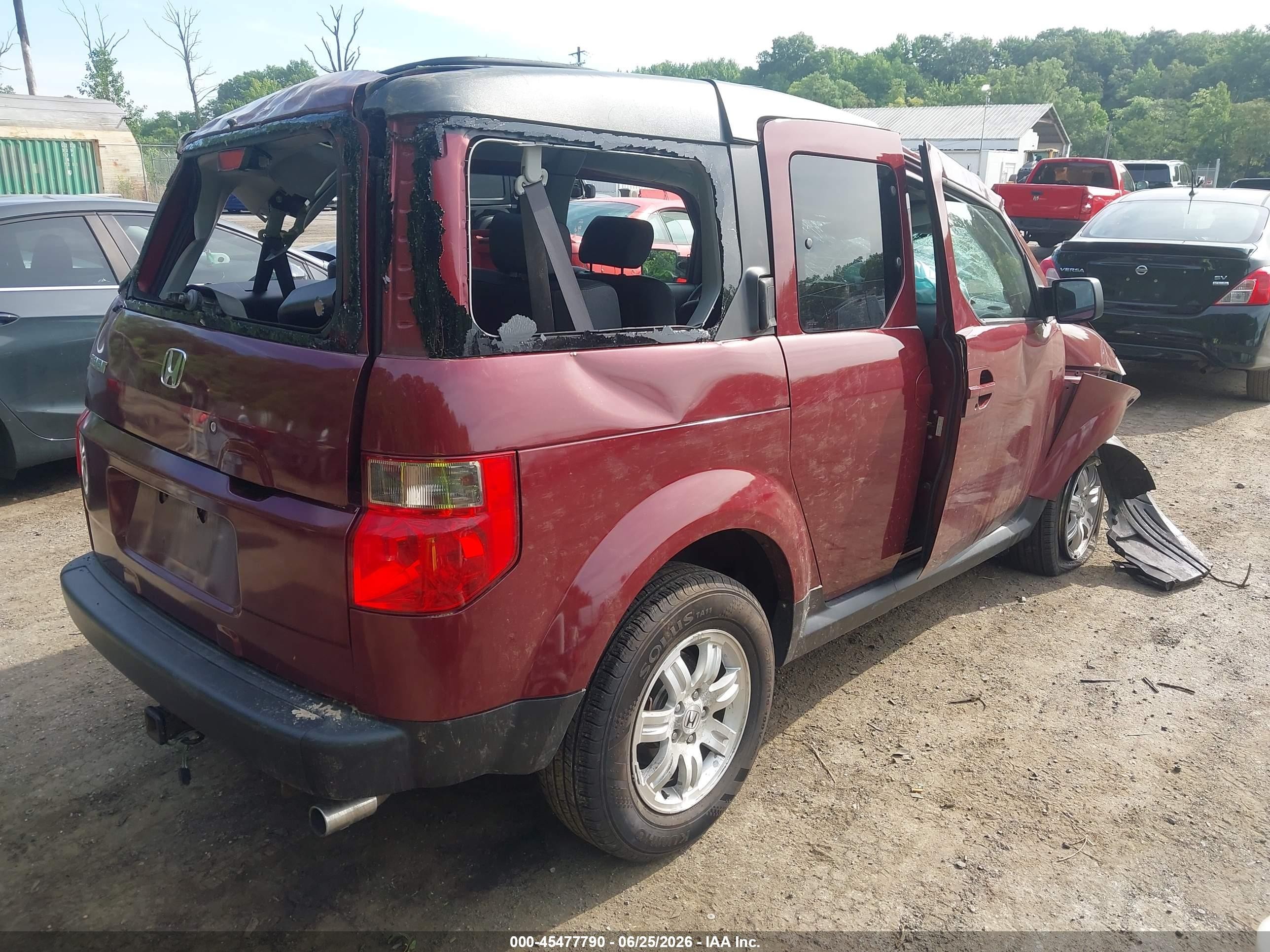 2006 Honda Element Ex-p Burgundy vin: 5J6YH28796L008561