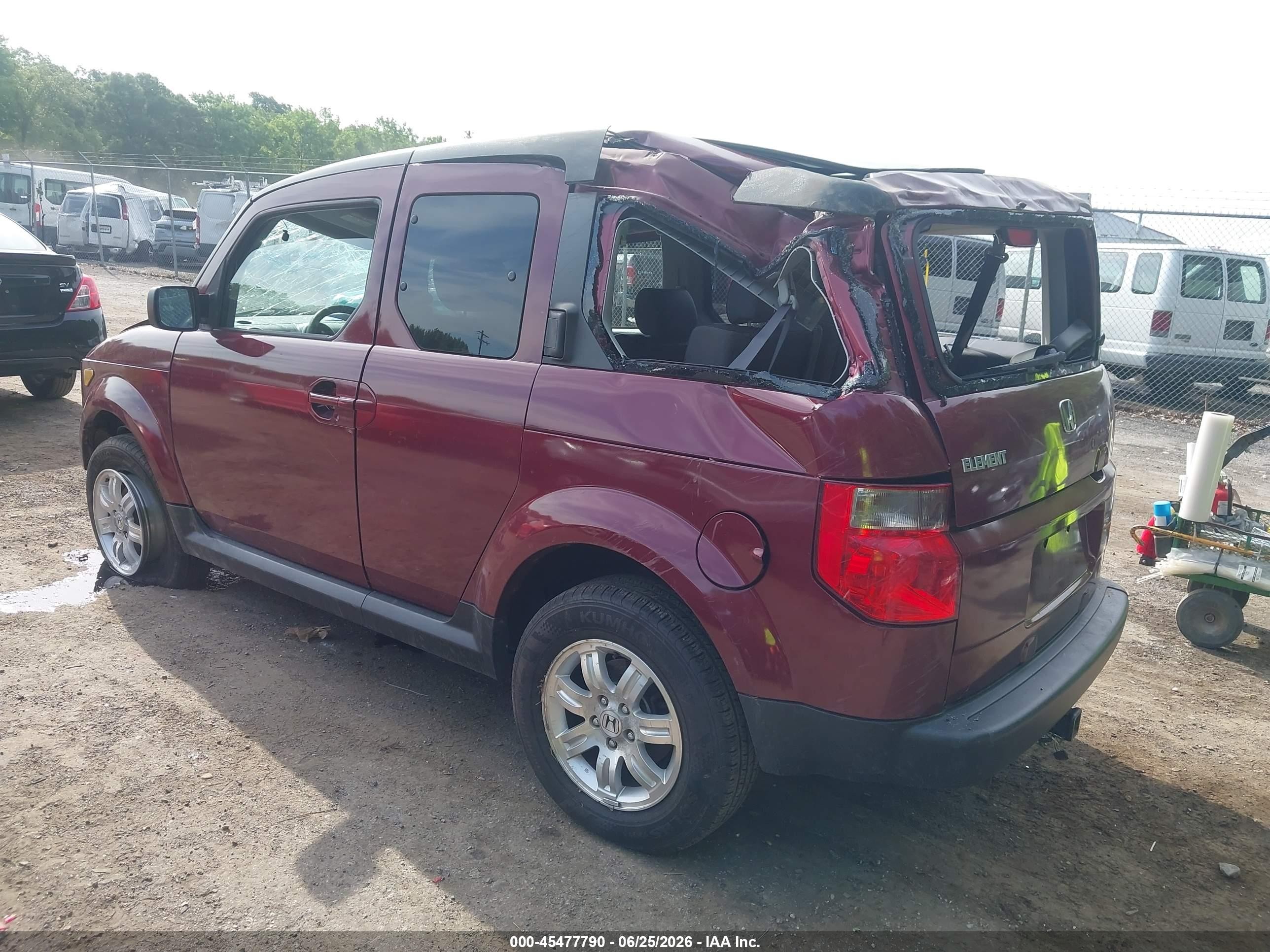 2006 Honda Element Ex-p Burgundy vin: 5J6YH28796L008561