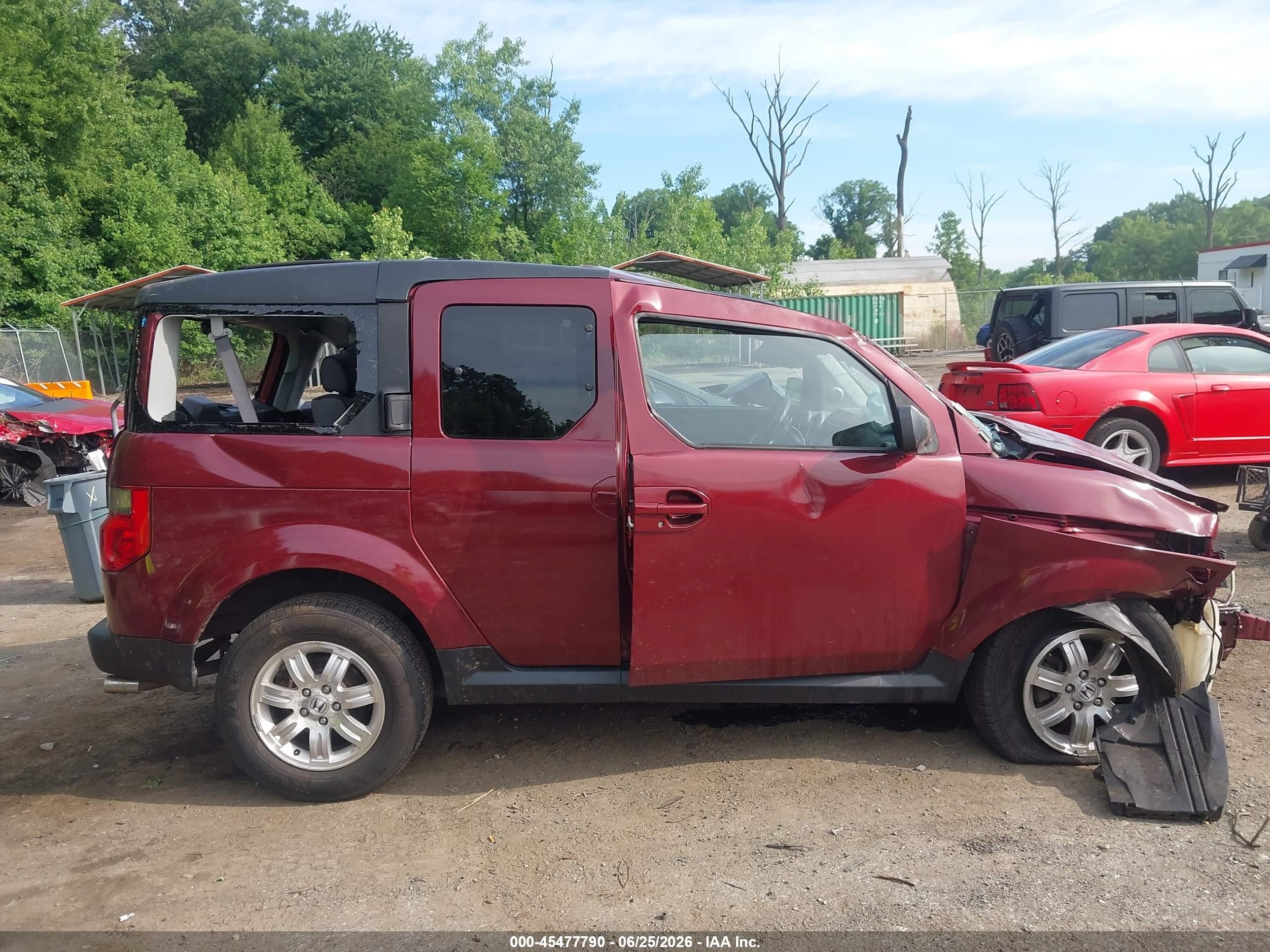 2006 Honda Element Ex-p Burgundy vin: 5J6YH28796L008561