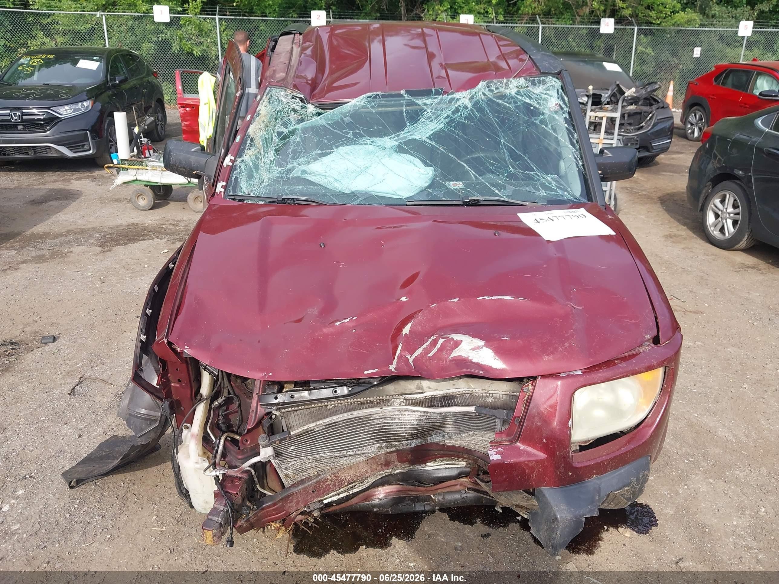 2006 Honda Element Ex-p Burgundy vin: 5J6YH28796L008561