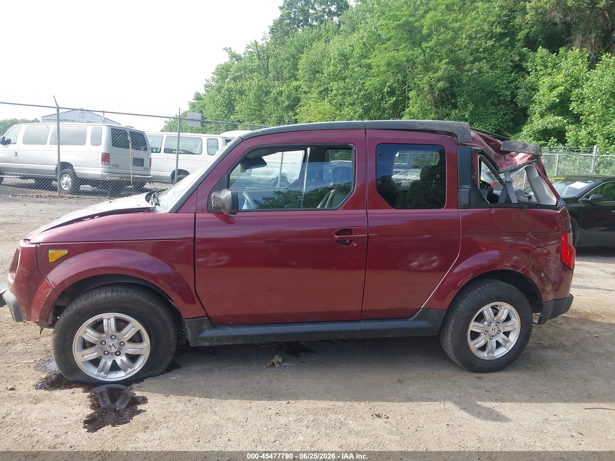 2006 Honda Element Ex-p Burgundy vin: 5J6YH28796L008561