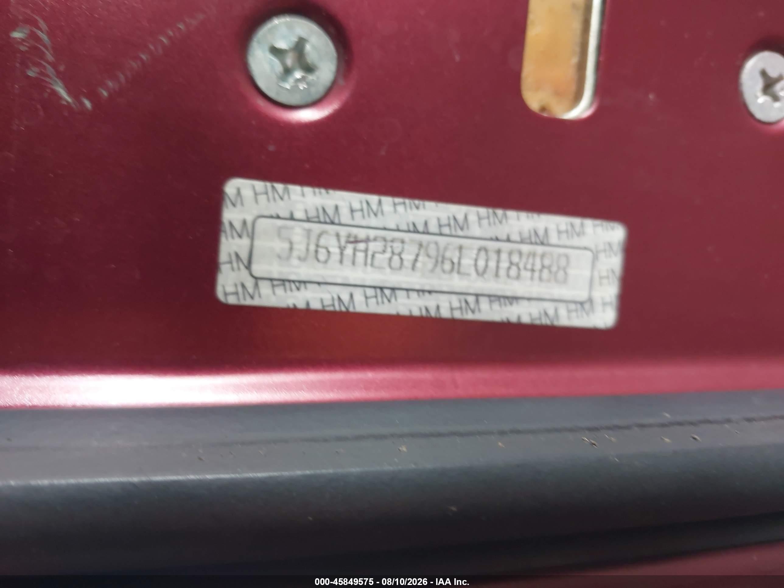 2006 Honda Element Ex-p Красный vin: 5J6YH28796L018488