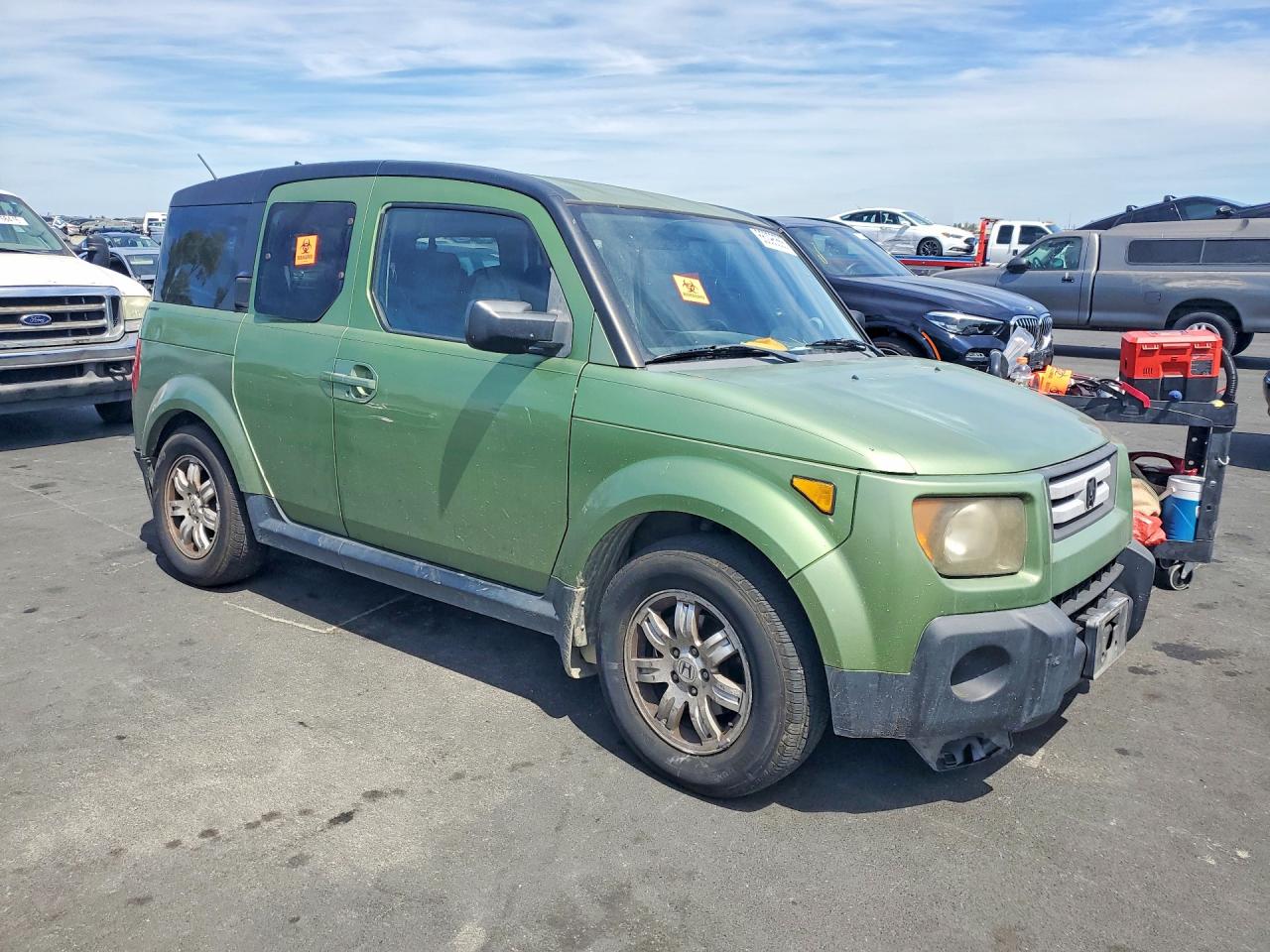 2007 Honda Element Ex Green vin: 5J6YH28797L010490