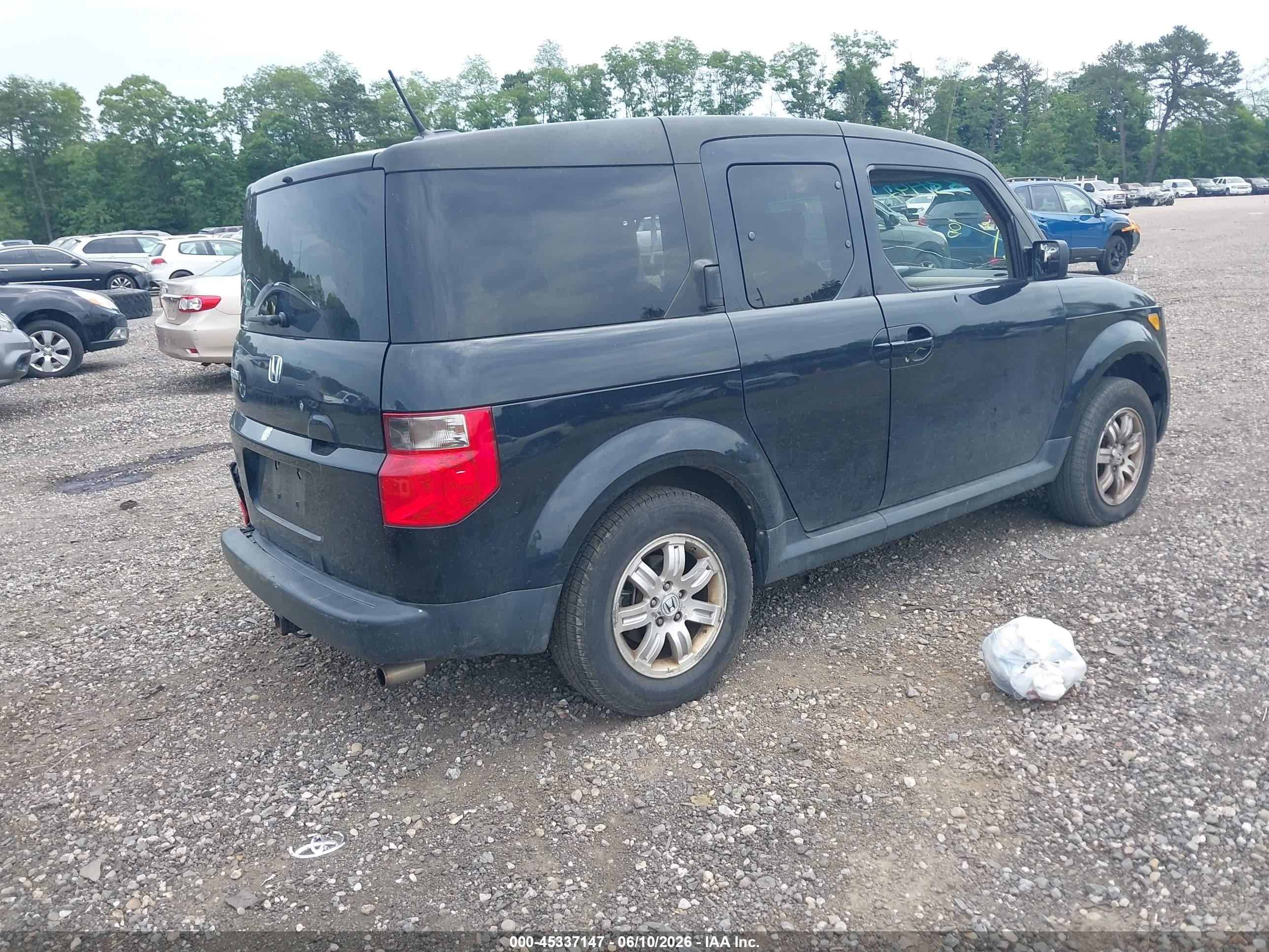 2008 Honda Element Ex Black vin: 5J6YH28798L014265