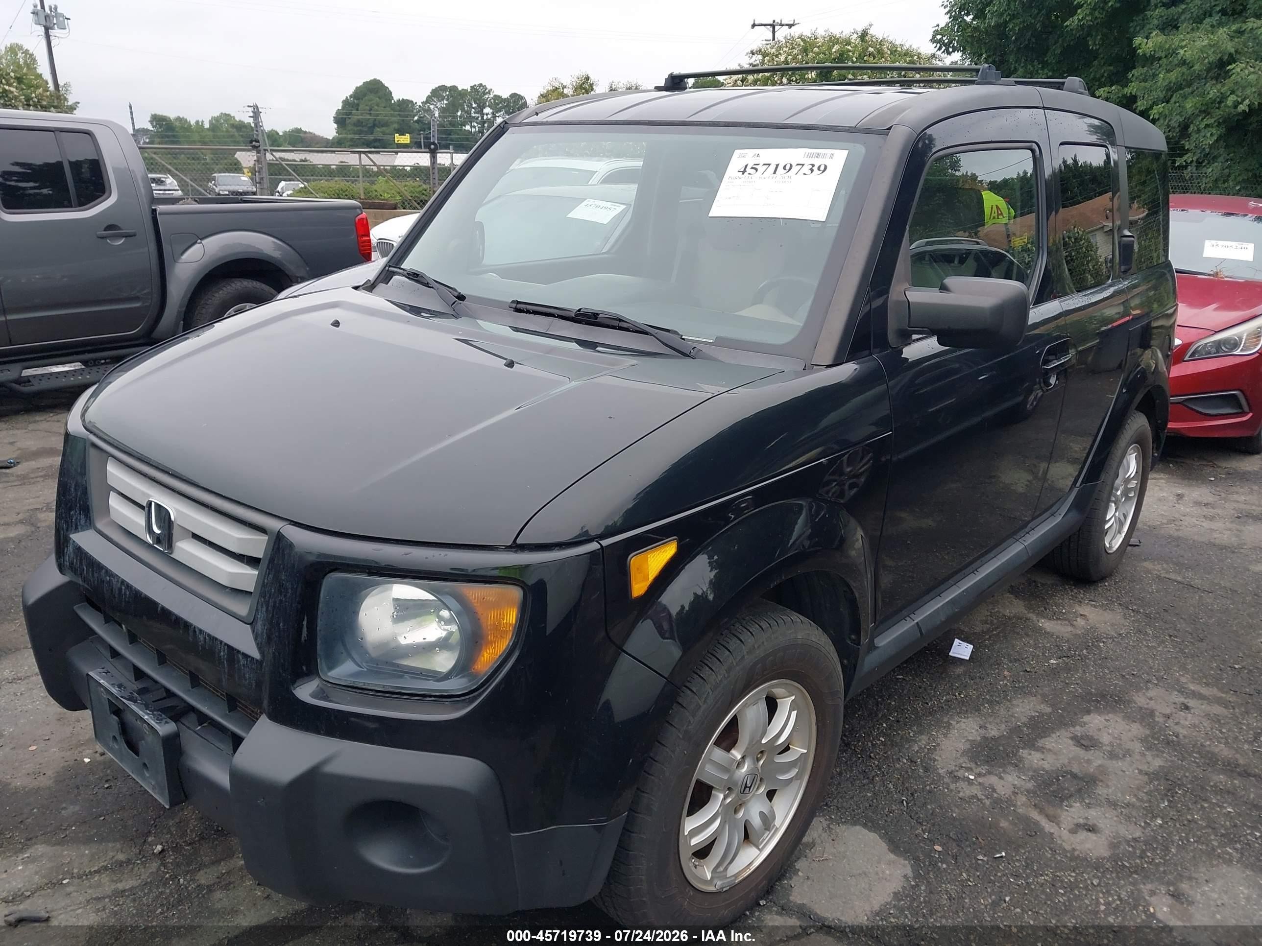 2008 Honda Element Ex Черный vin: 5J6YH28798L014279