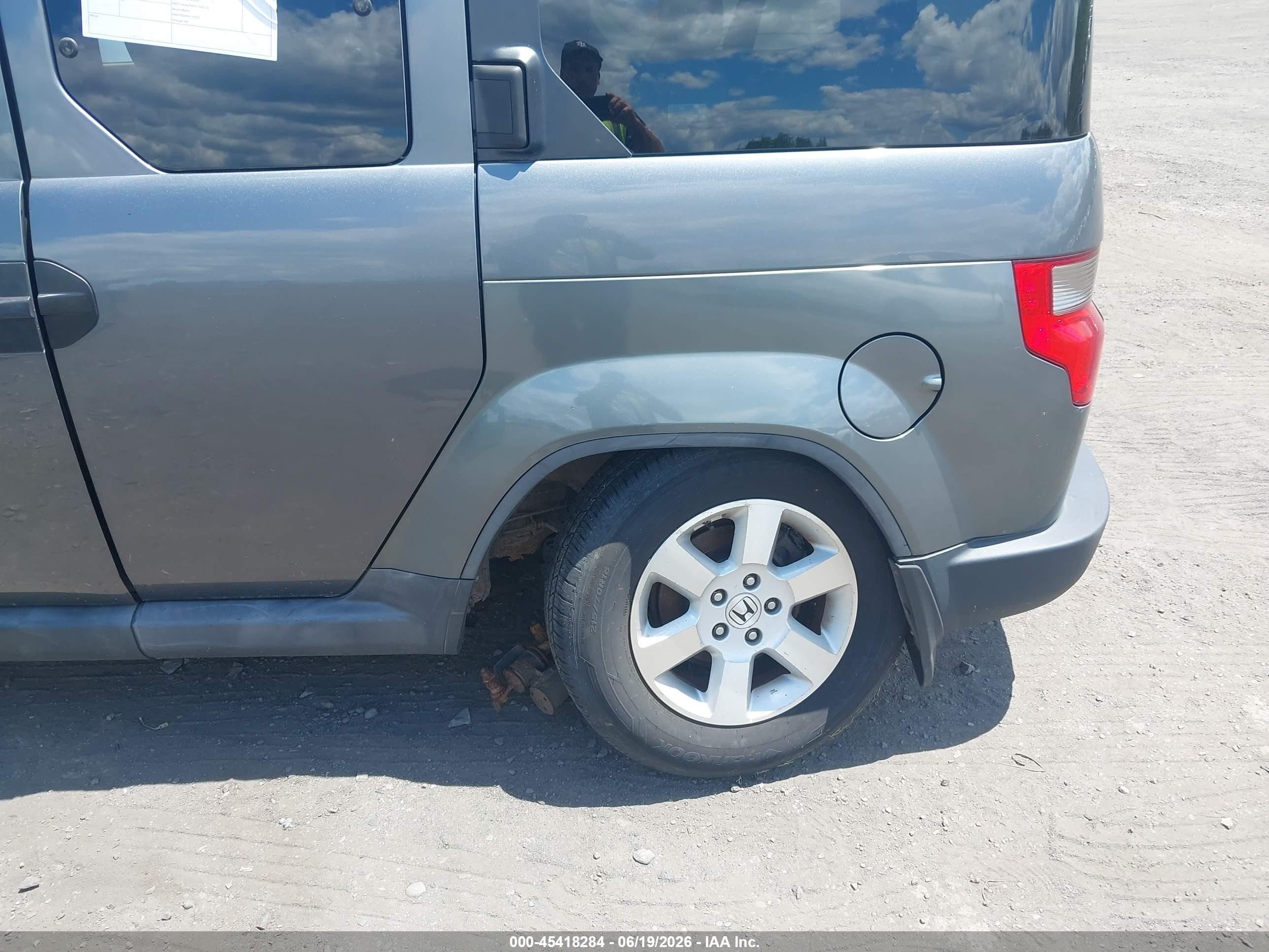 2009 Honda Element Ex Gray vin: 5J6YH28799L000531