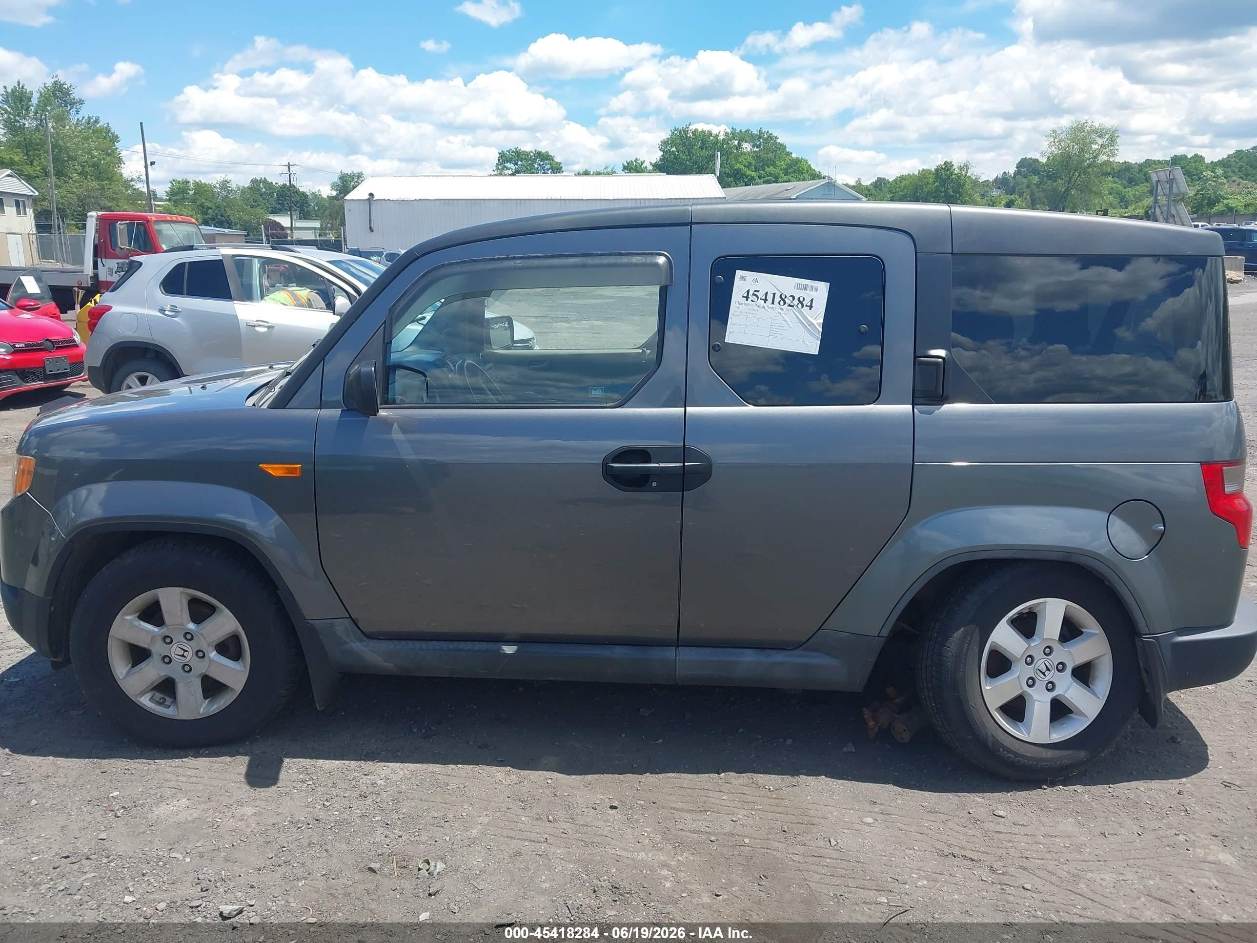 2009 Honda Element Ex Gray vin: 5J6YH28799L000531