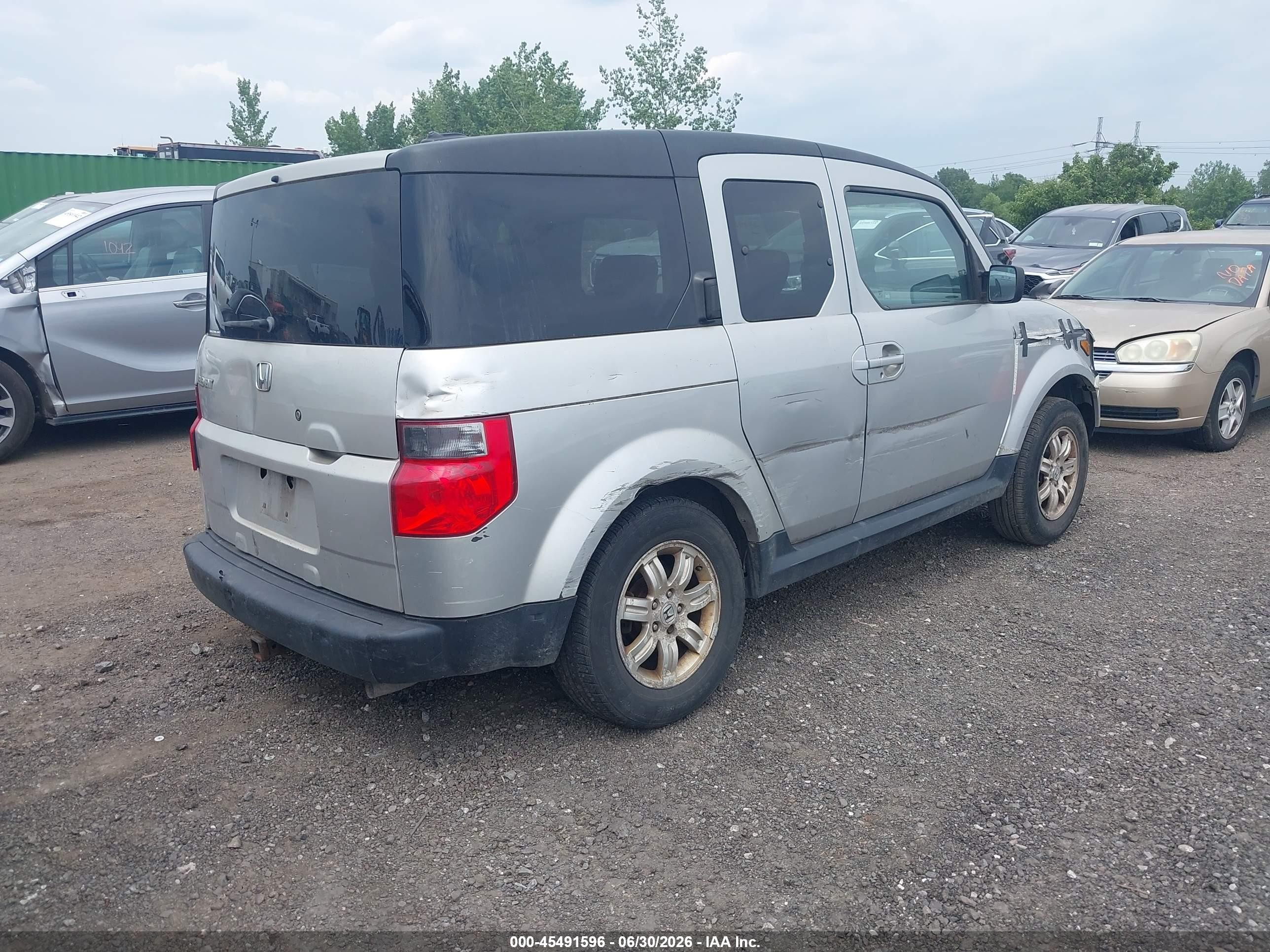 2006 Honda Element Ex-p Silver vin: 5J6YH287X6L006155