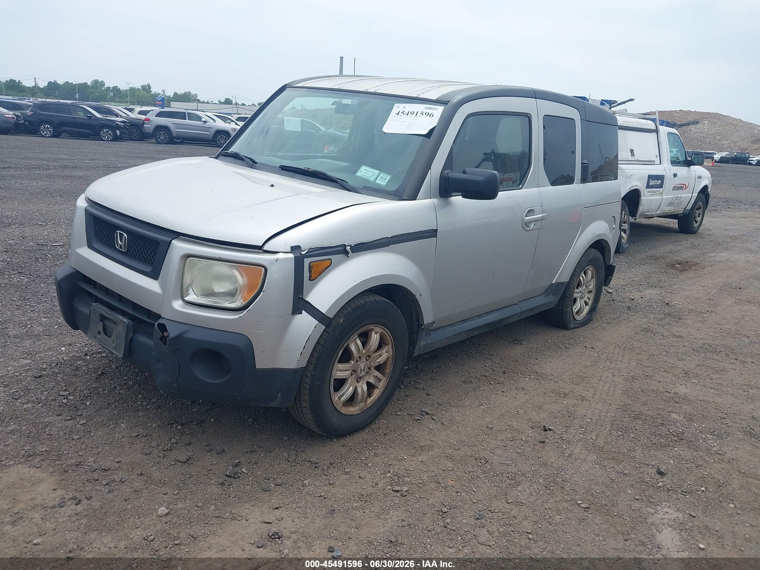 2006 Honda Element Ex-p Silver vin: 5J6YH287X6L006155