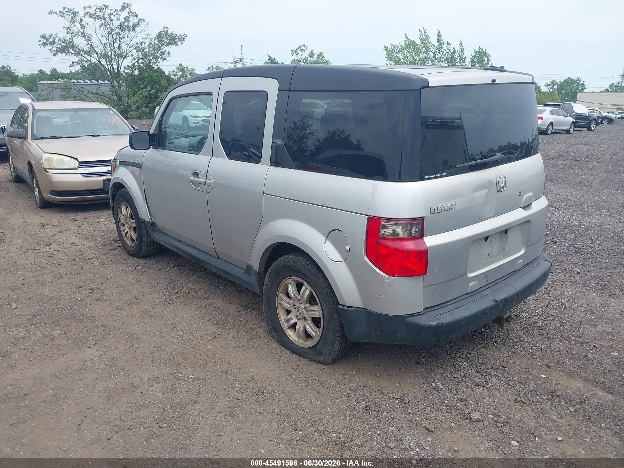 2006 Honda Element Ex-p Silver vin: 5J6YH287X6L006155