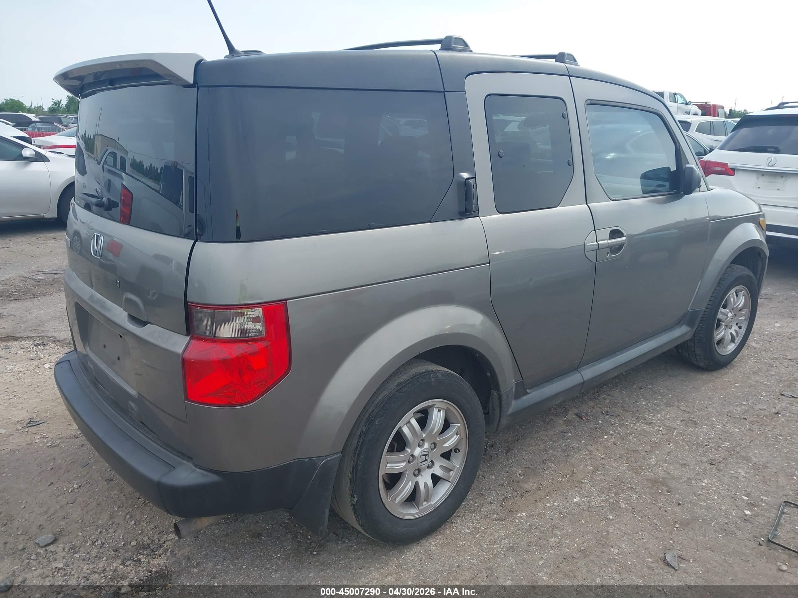 2007 Honda Element Ex Gray vin: 5J6YH287X7L005234