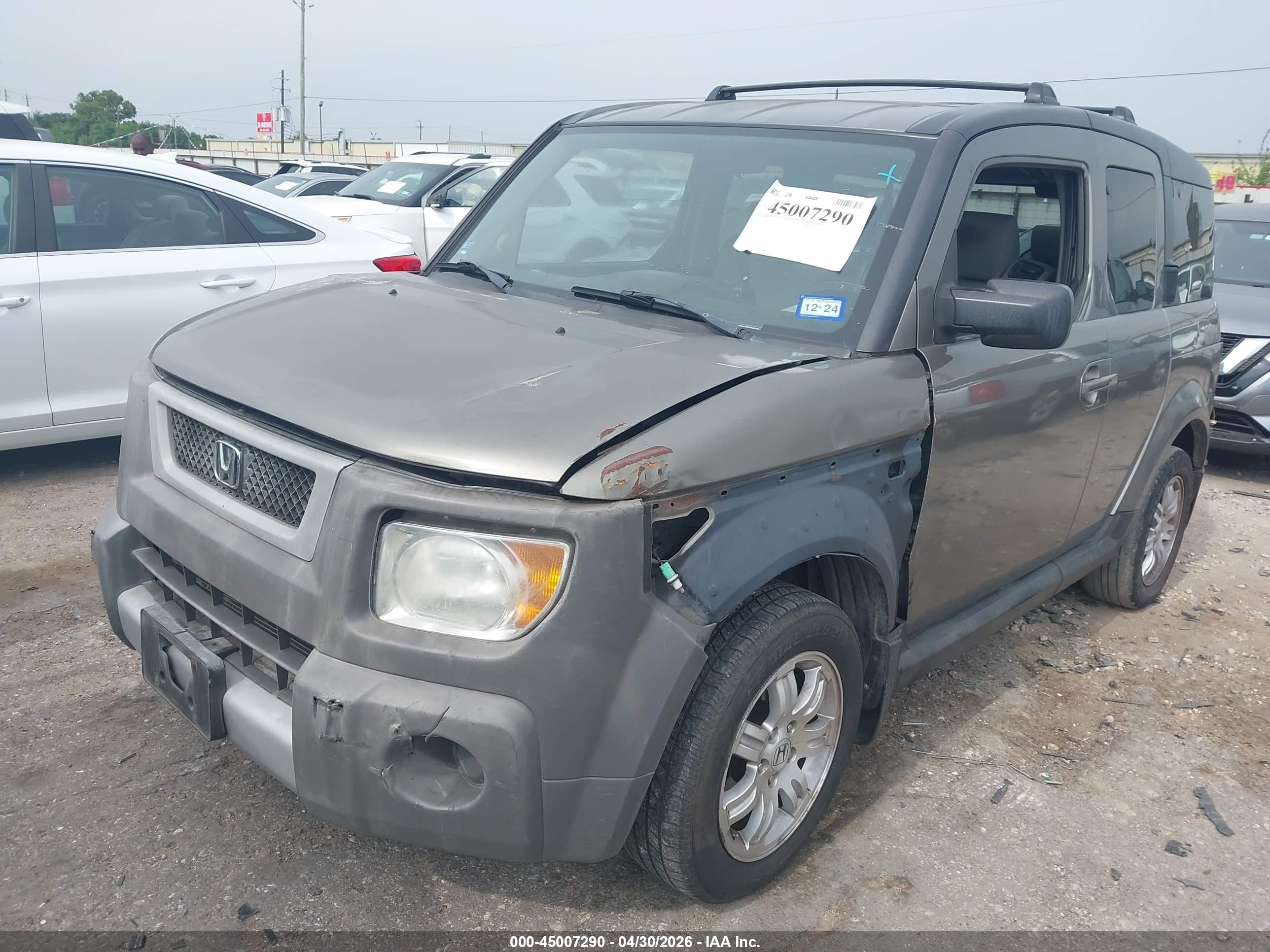 2007 Honda Element Ex Gray vin: 5J6YH287X7L005234