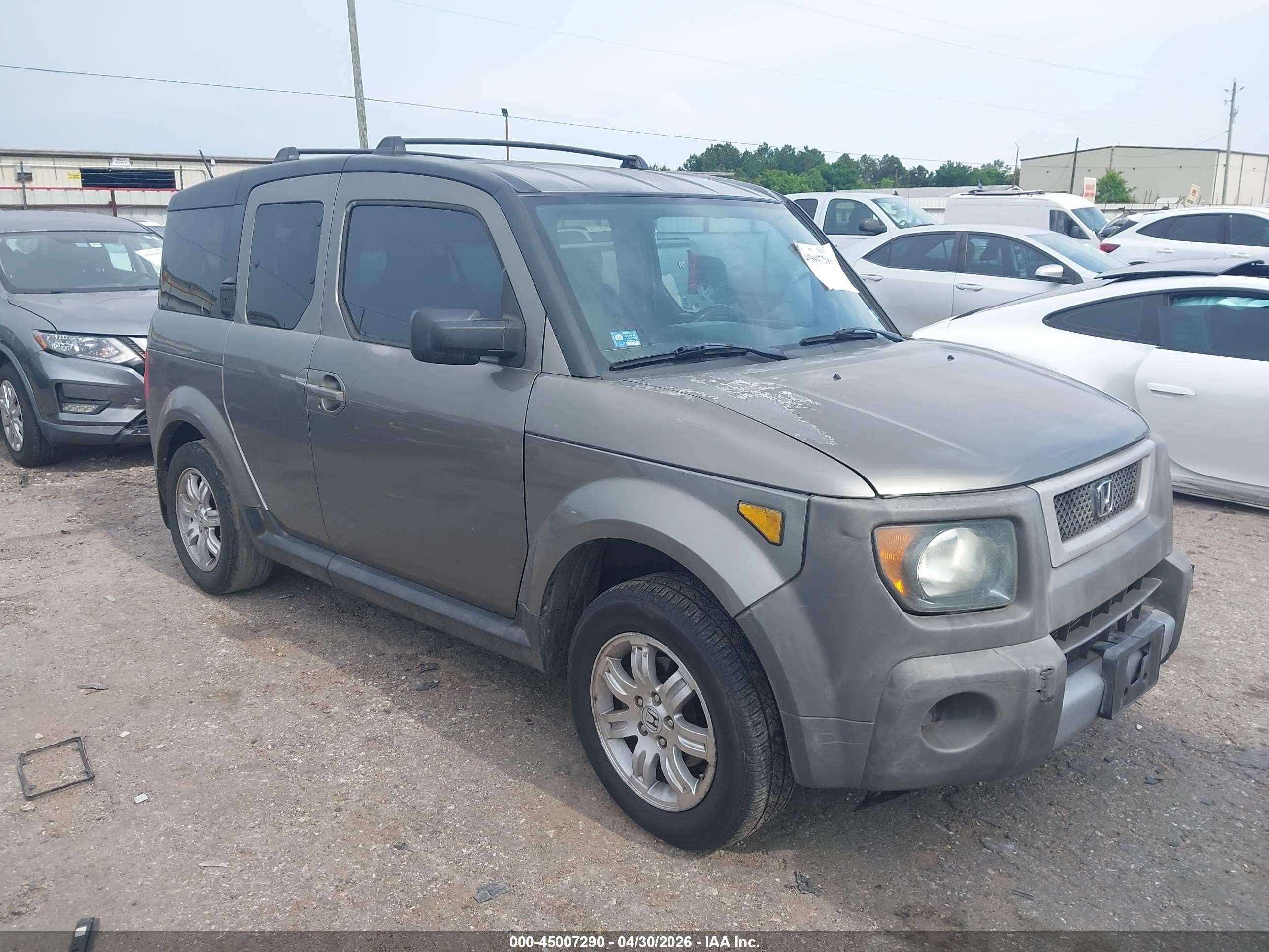2007 Honda Element Ex Gray vin: 5J6YH287X7L005234