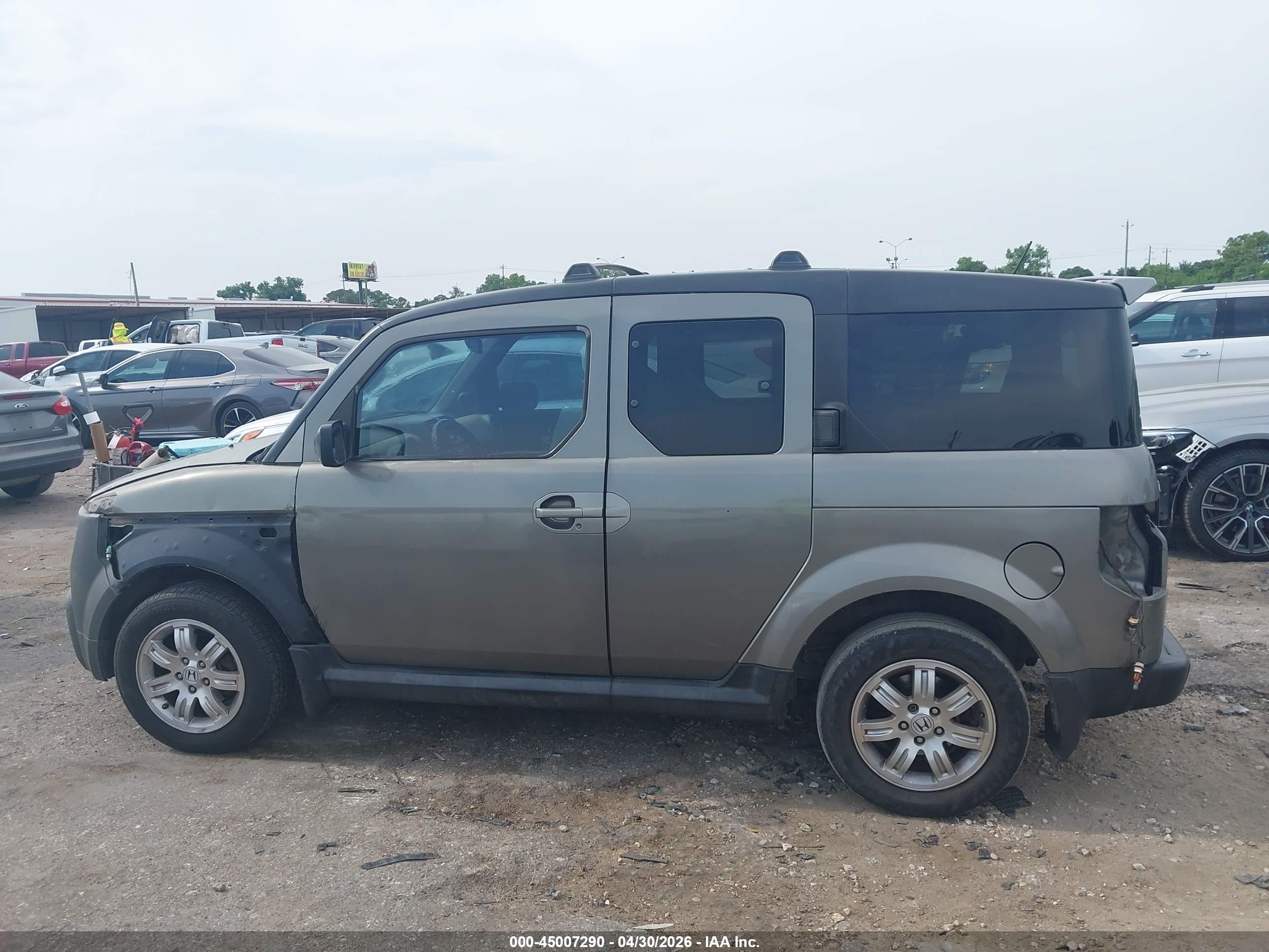 2007 Honda Element Ex Gray vin: 5J6YH287X7L005234