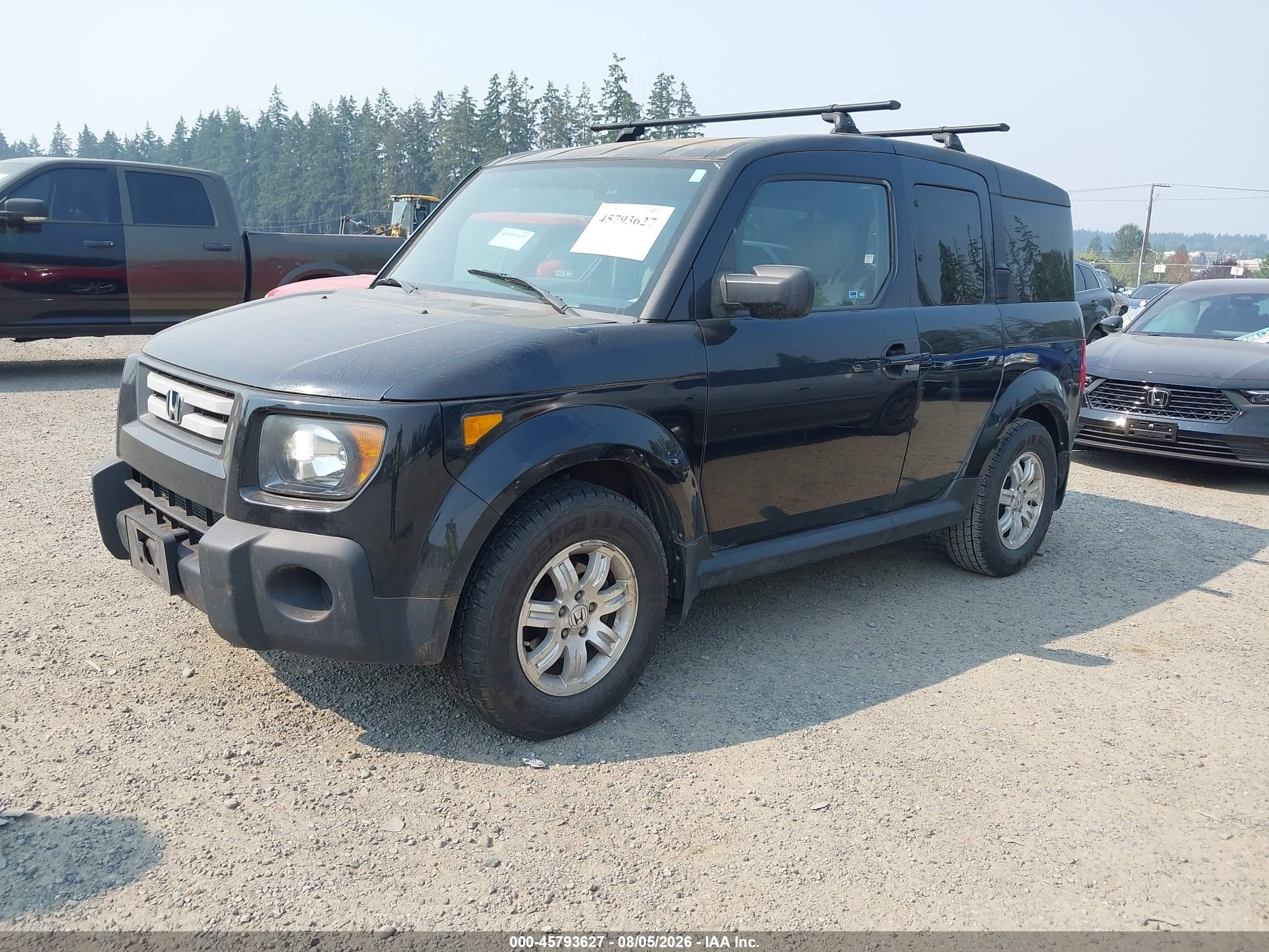 2007 Honda Element Ex Черный vin: 5J6YH287X7L016119