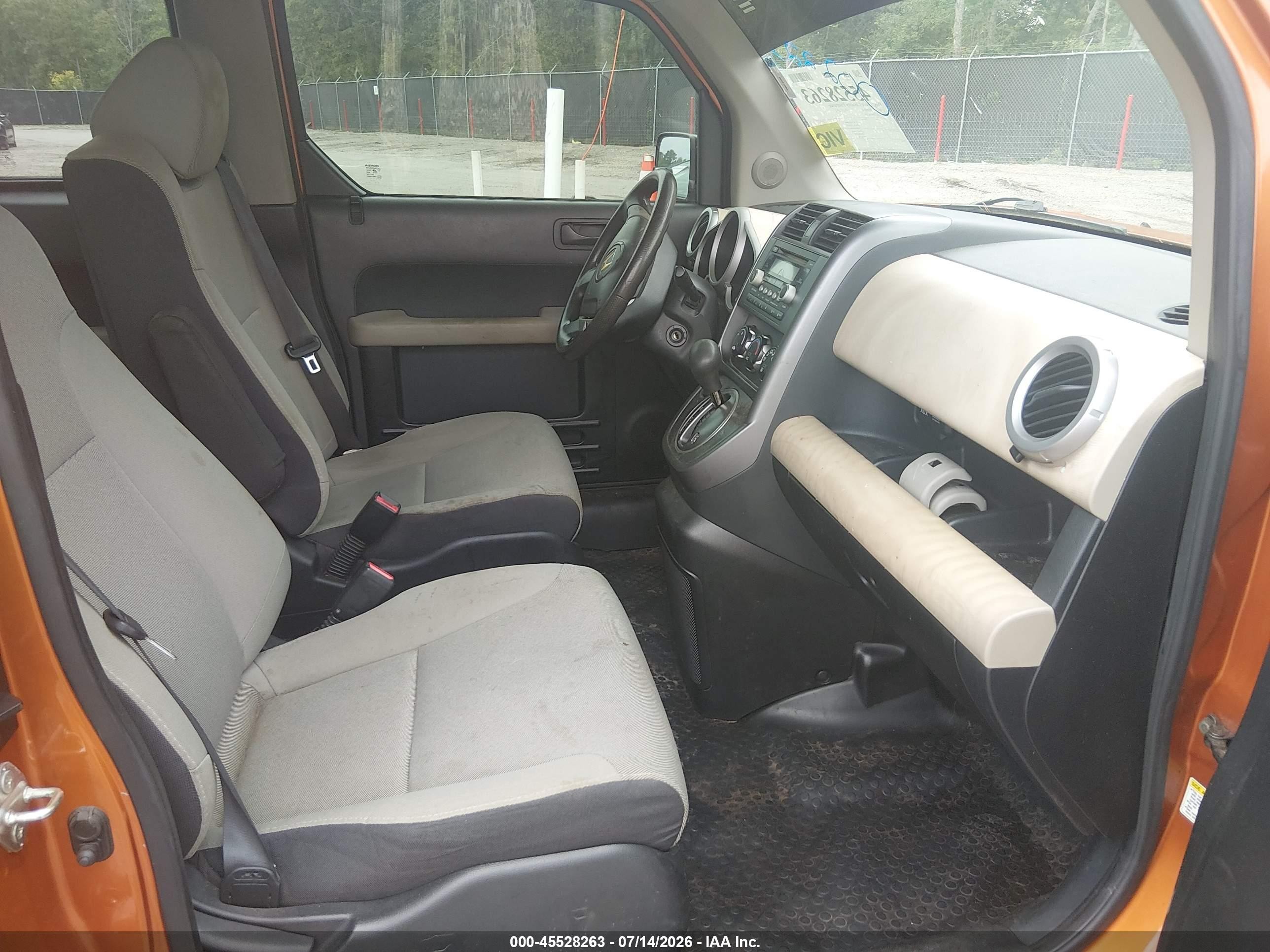 2008 Honda Element Ex Orange vin: 5J6YH287X8L002223