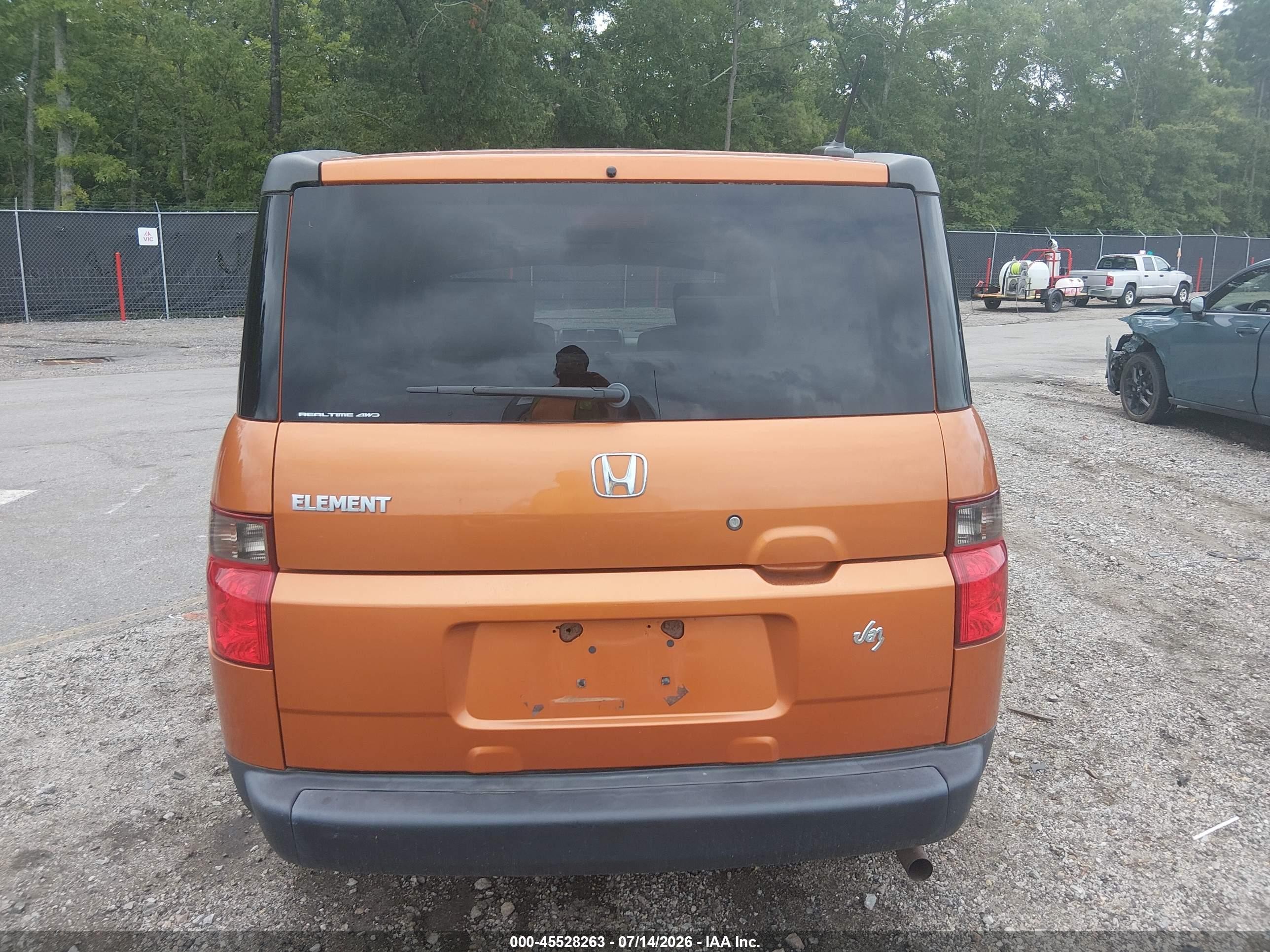 2008 Honda Element Ex Orange vin: 5J6YH287X8L002223