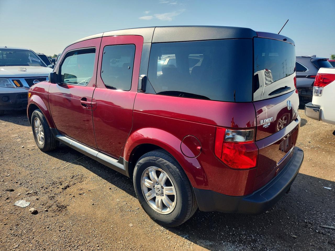 2008 Honda Element Ex Maroon vin: 5J6YH287X8L017398