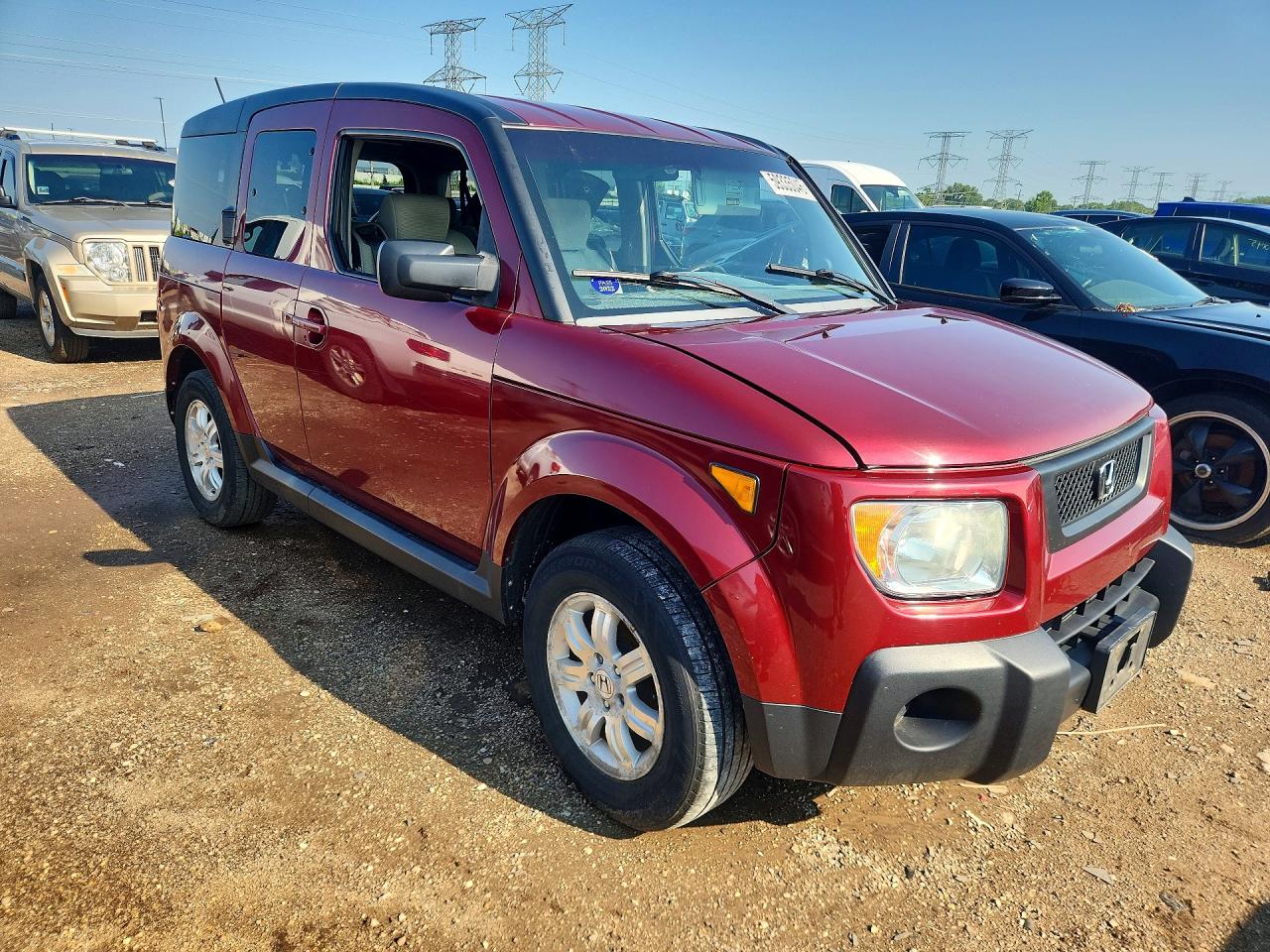 2008 Honda Element Ex Maroon vin: 5J6YH287X8L017398