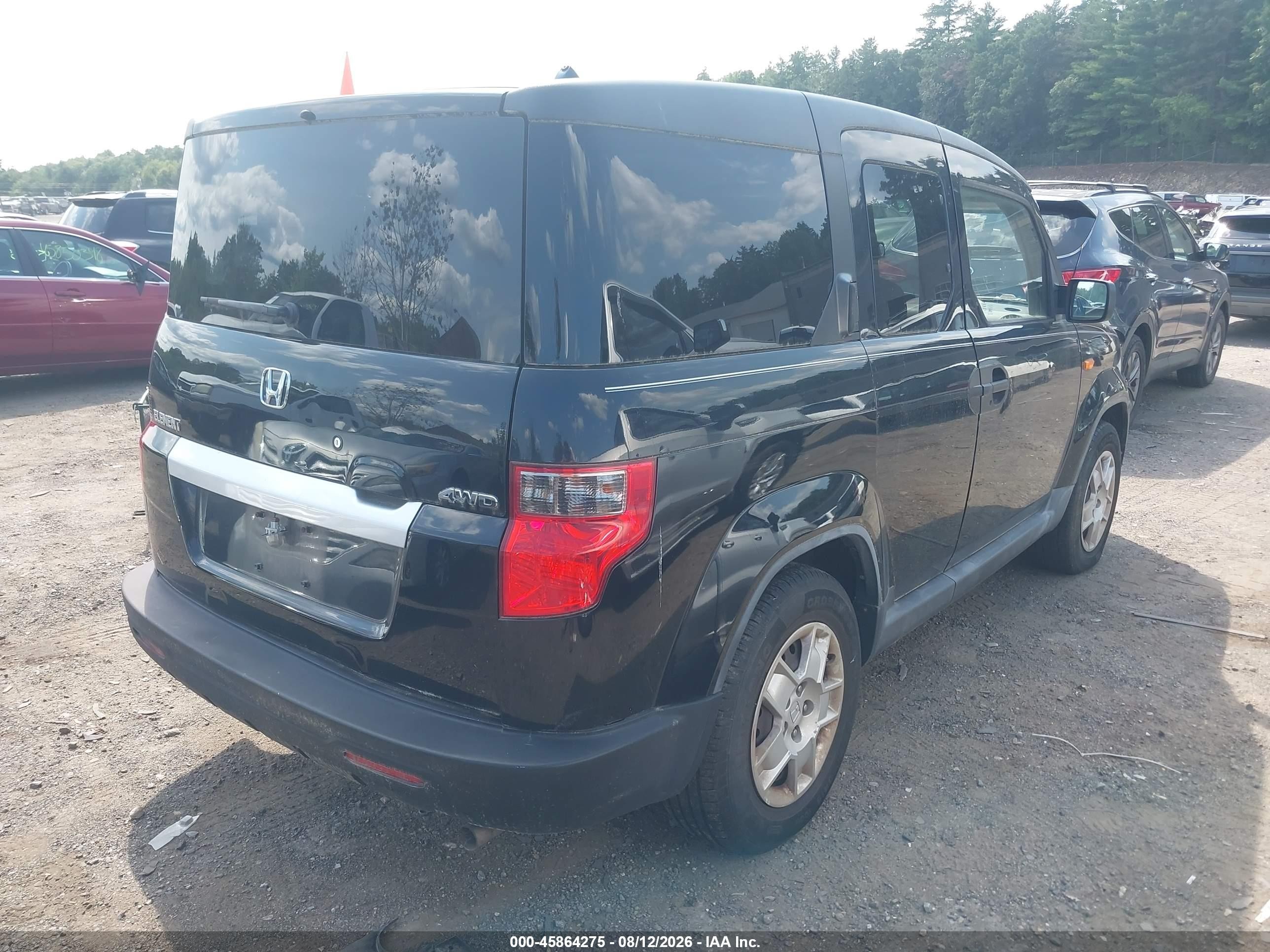 2011 Honda Element Lx Black vin: 5J6YH2H30BL007189