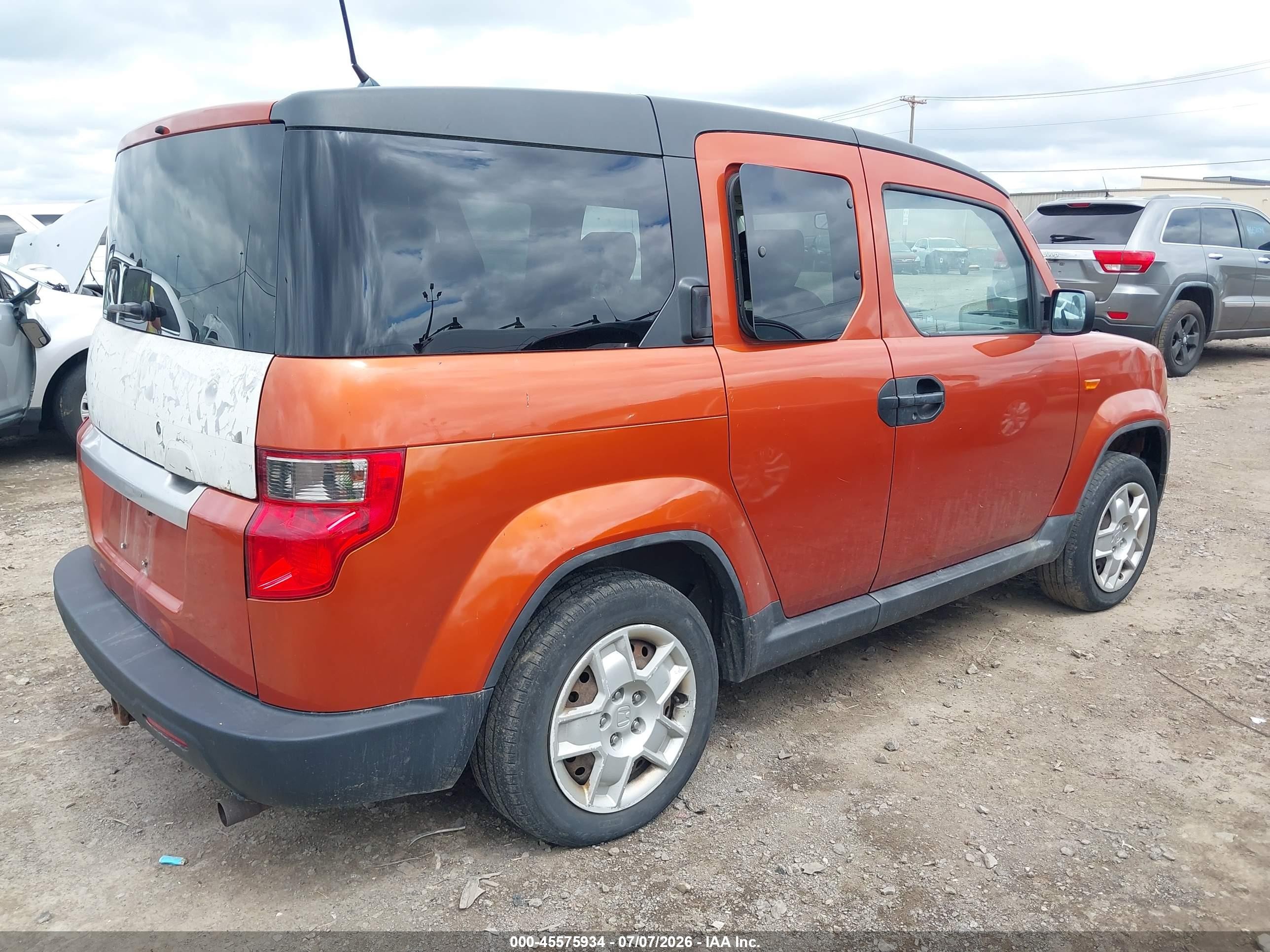 2010 Honda Element Lx Оранжевый vin: 5J6YH2H37AL003509