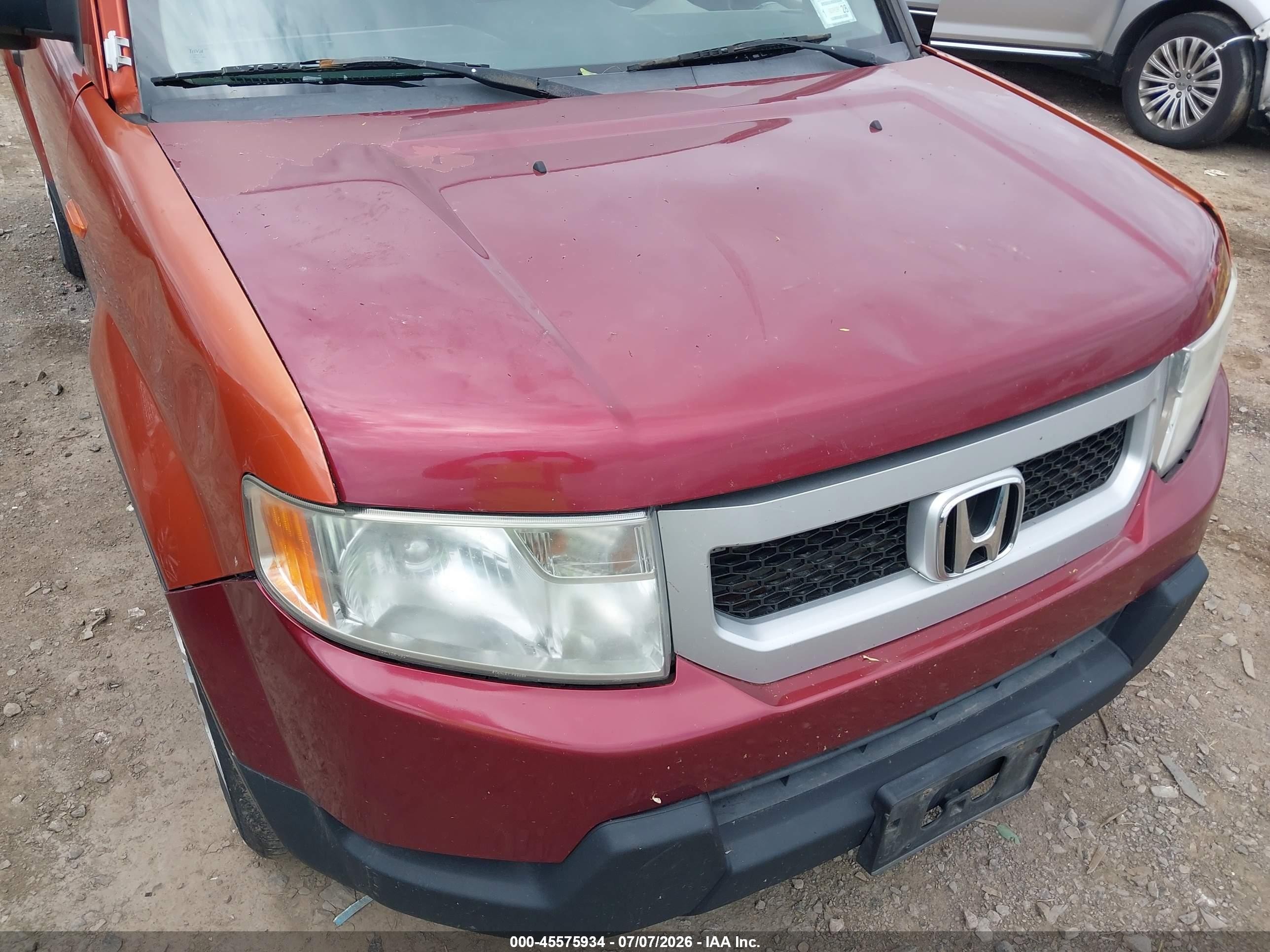 2010 Honda Element Lx Оранжевый vin: 5J6YH2H37AL003509