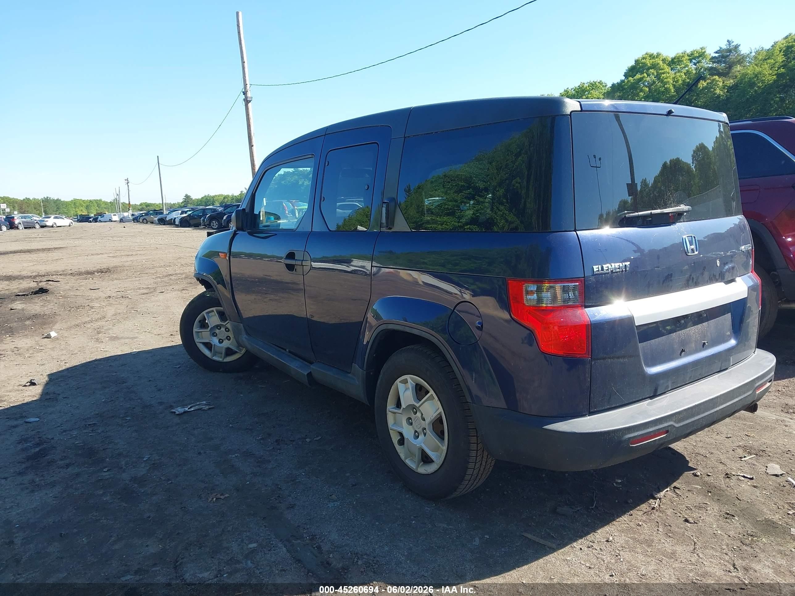 2010 Honda Element Lx Blue vin: 5J6YH2H38AL003762