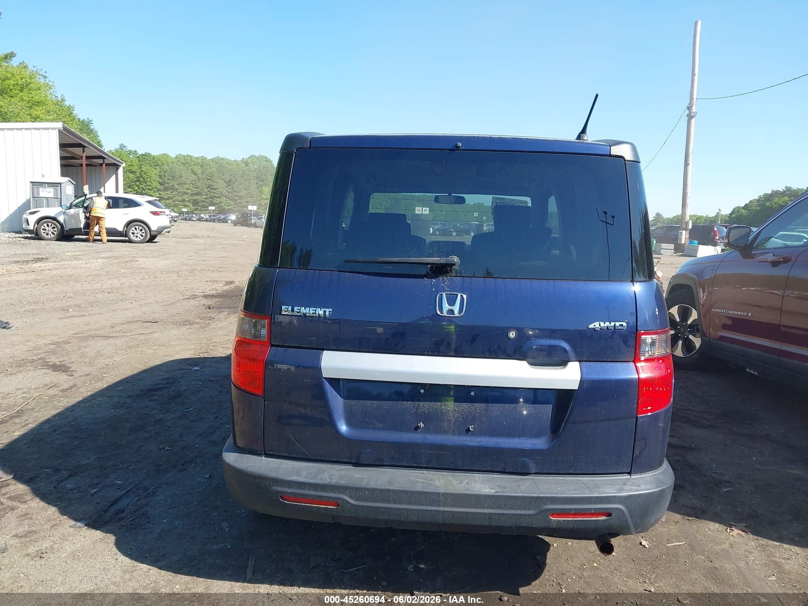 2010 Honda Element Lx Blue vin: 5J6YH2H38AL003762