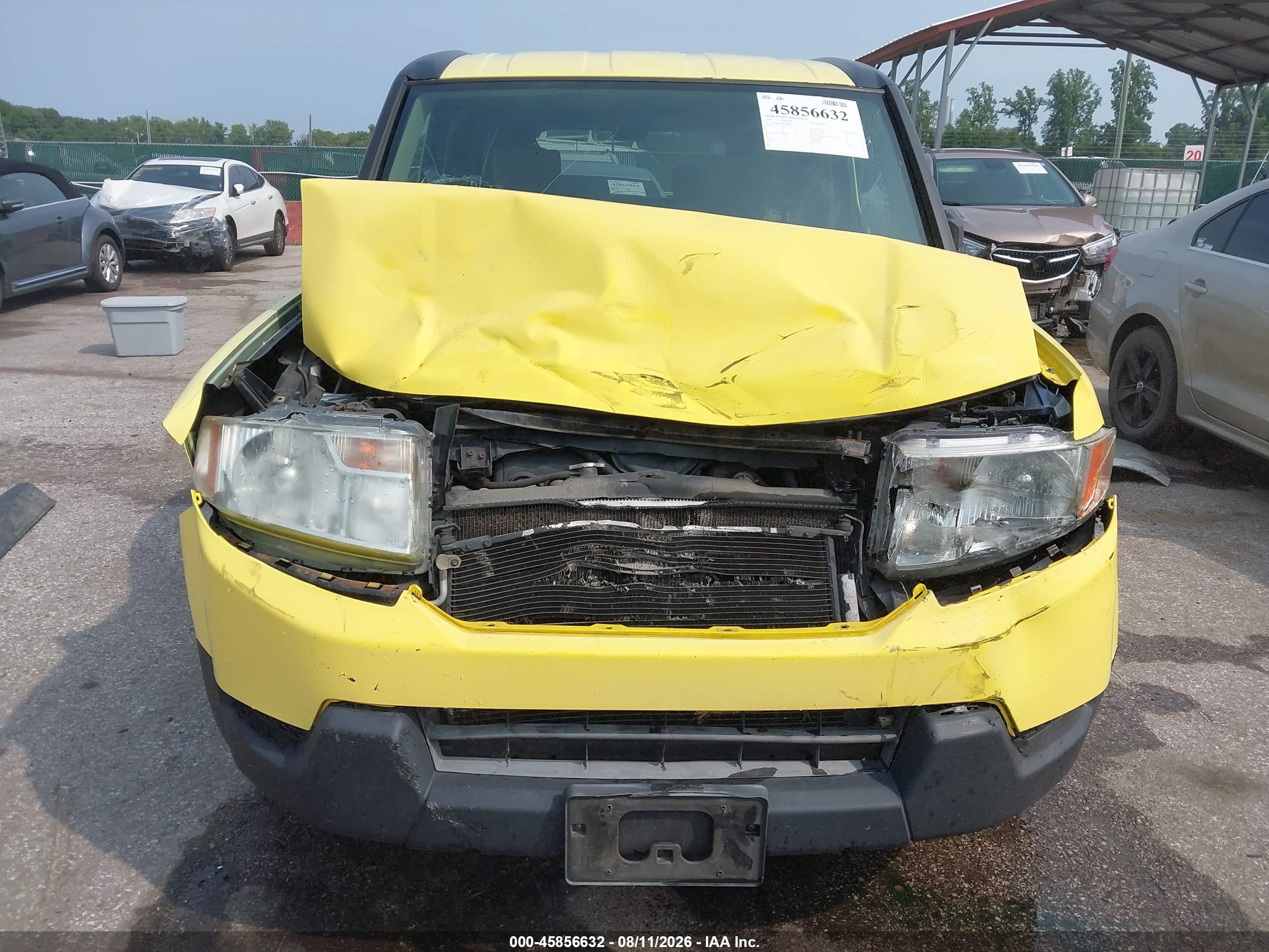 2010 Honda Element Ex Yellow vin: 5J6YH2H70AL006125