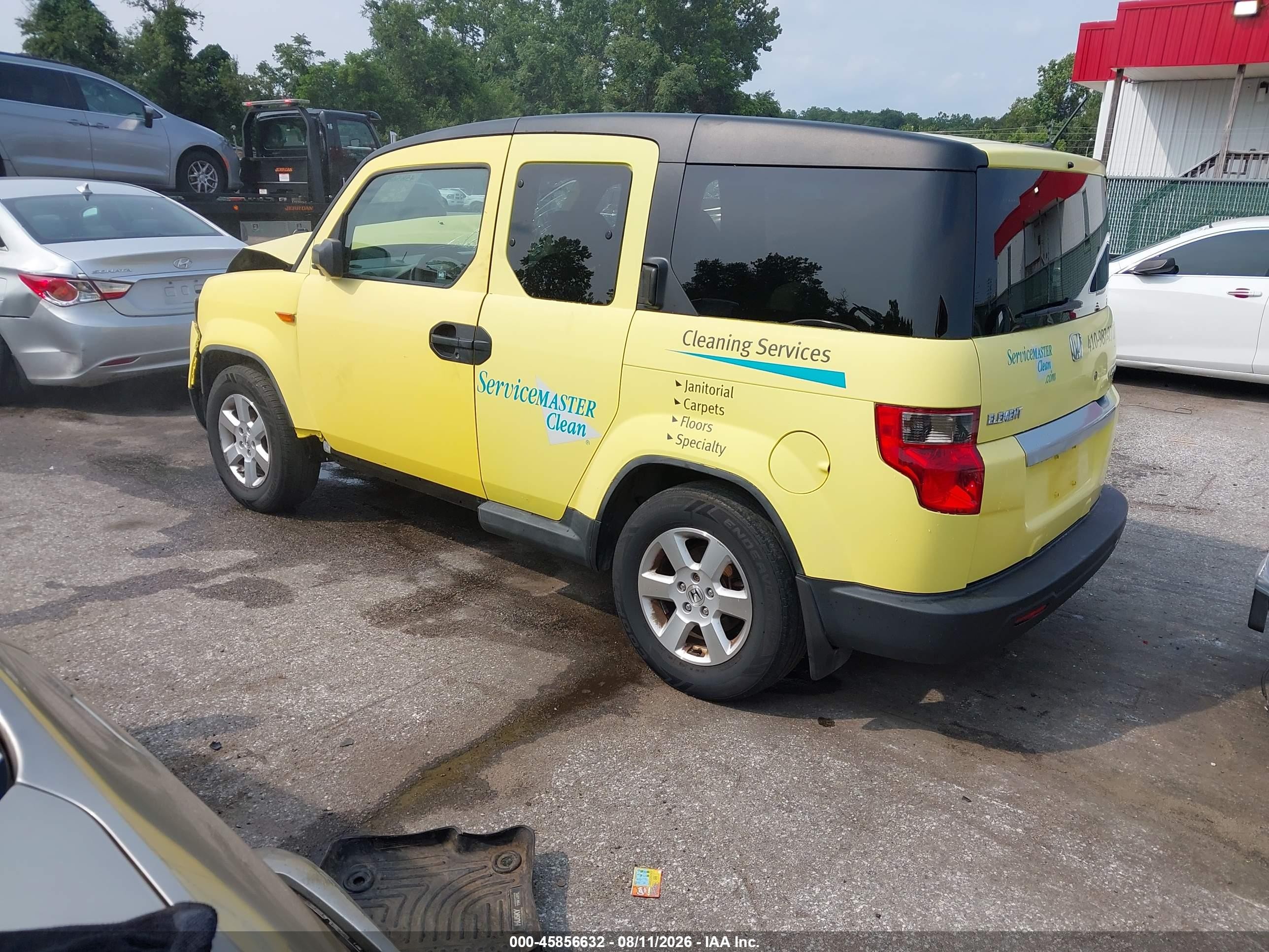 2010 Honda Element Ex Yellow vin: 5J6YH2H70AL006125