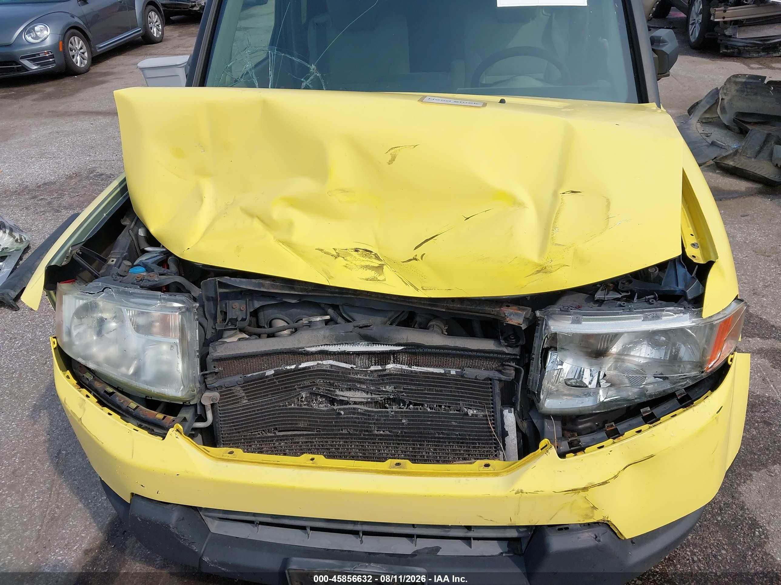2010 Honda Element Ex Yellow vin: 5J6YH2H70AL006125
