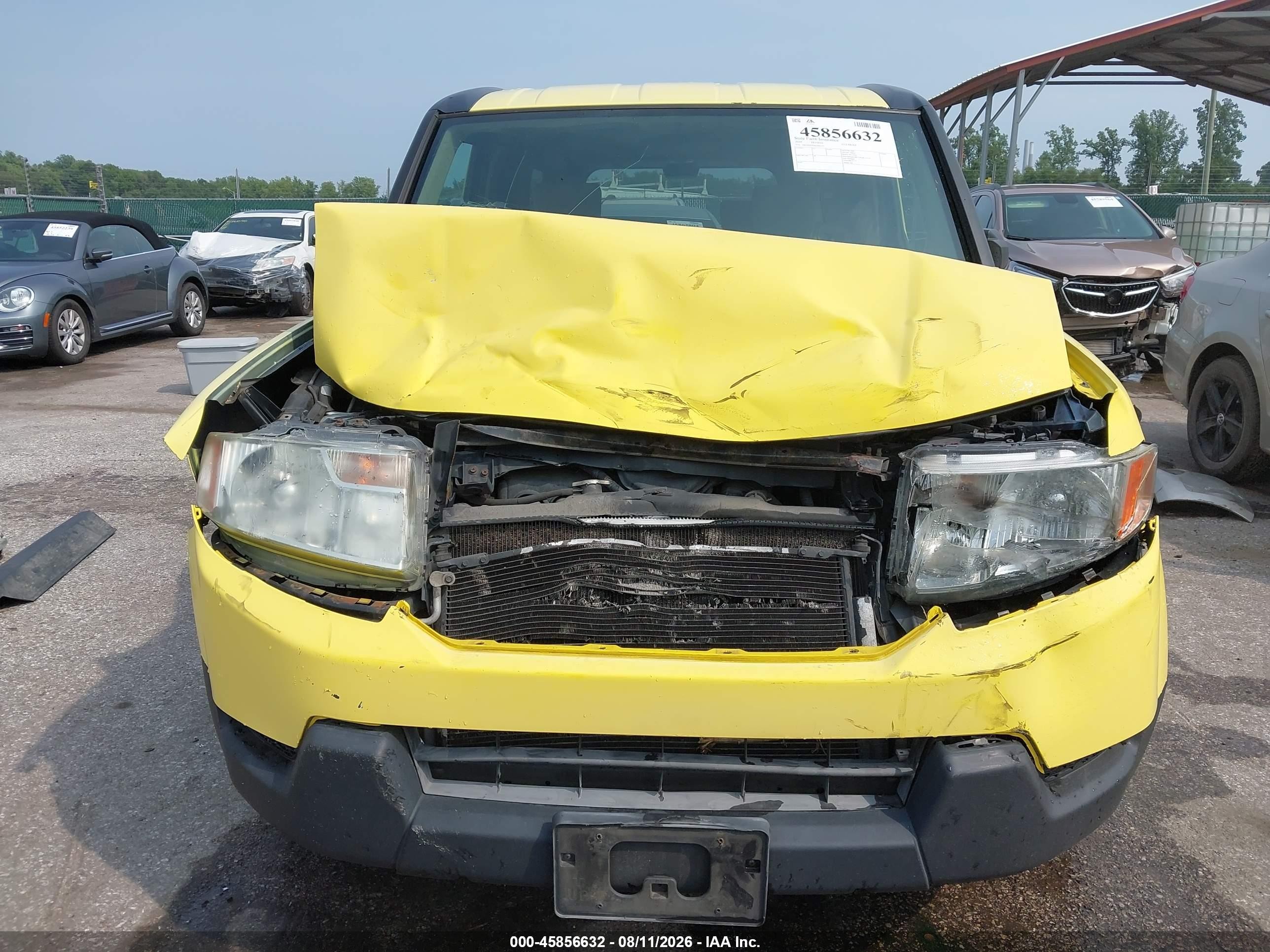 2010 Honda Element Ex Yellow vin: 5J6YH2H70AL006125
