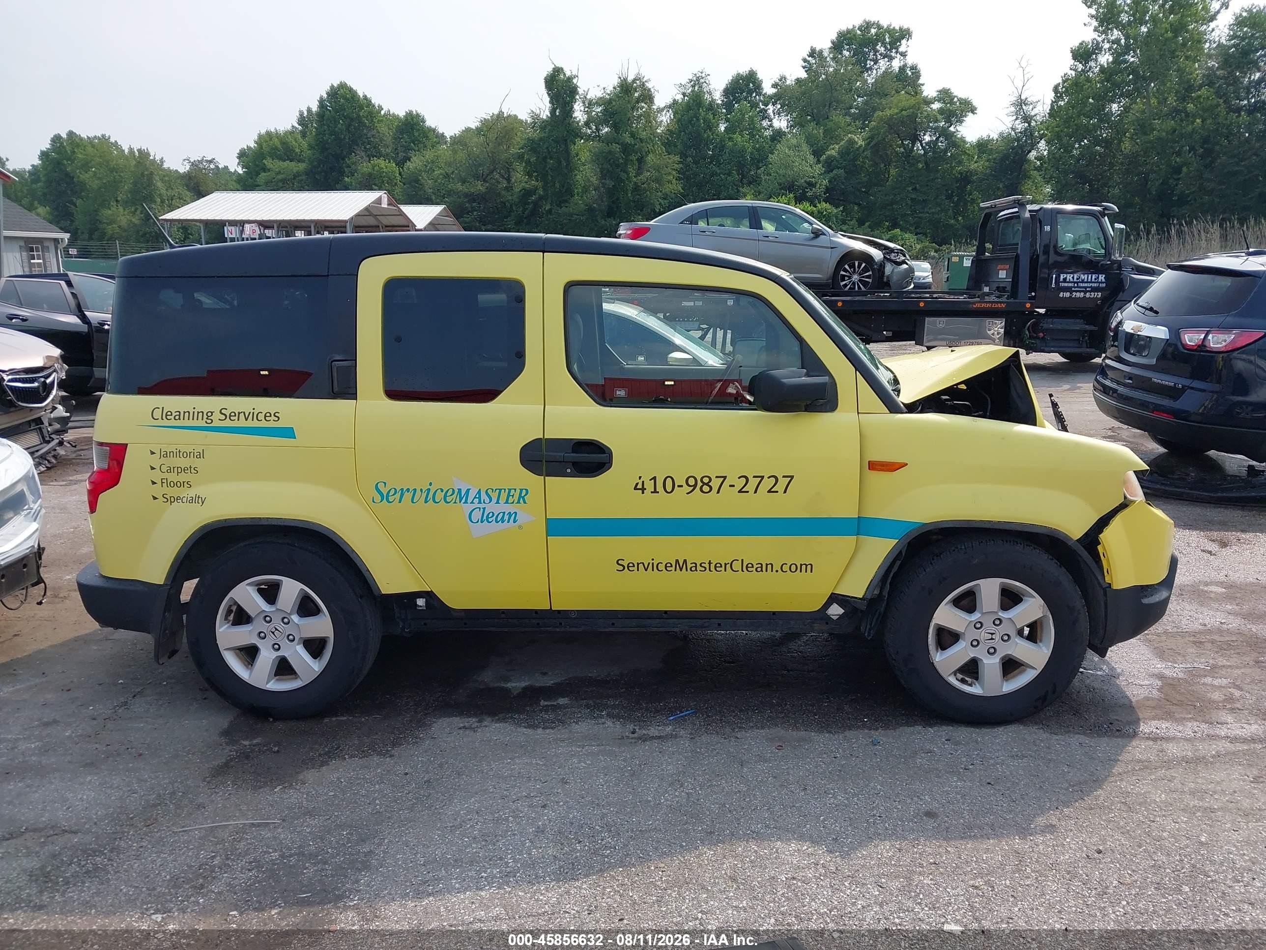 2010 Honda Element Ex Yellow vin: 5J6YH2H70AL006125