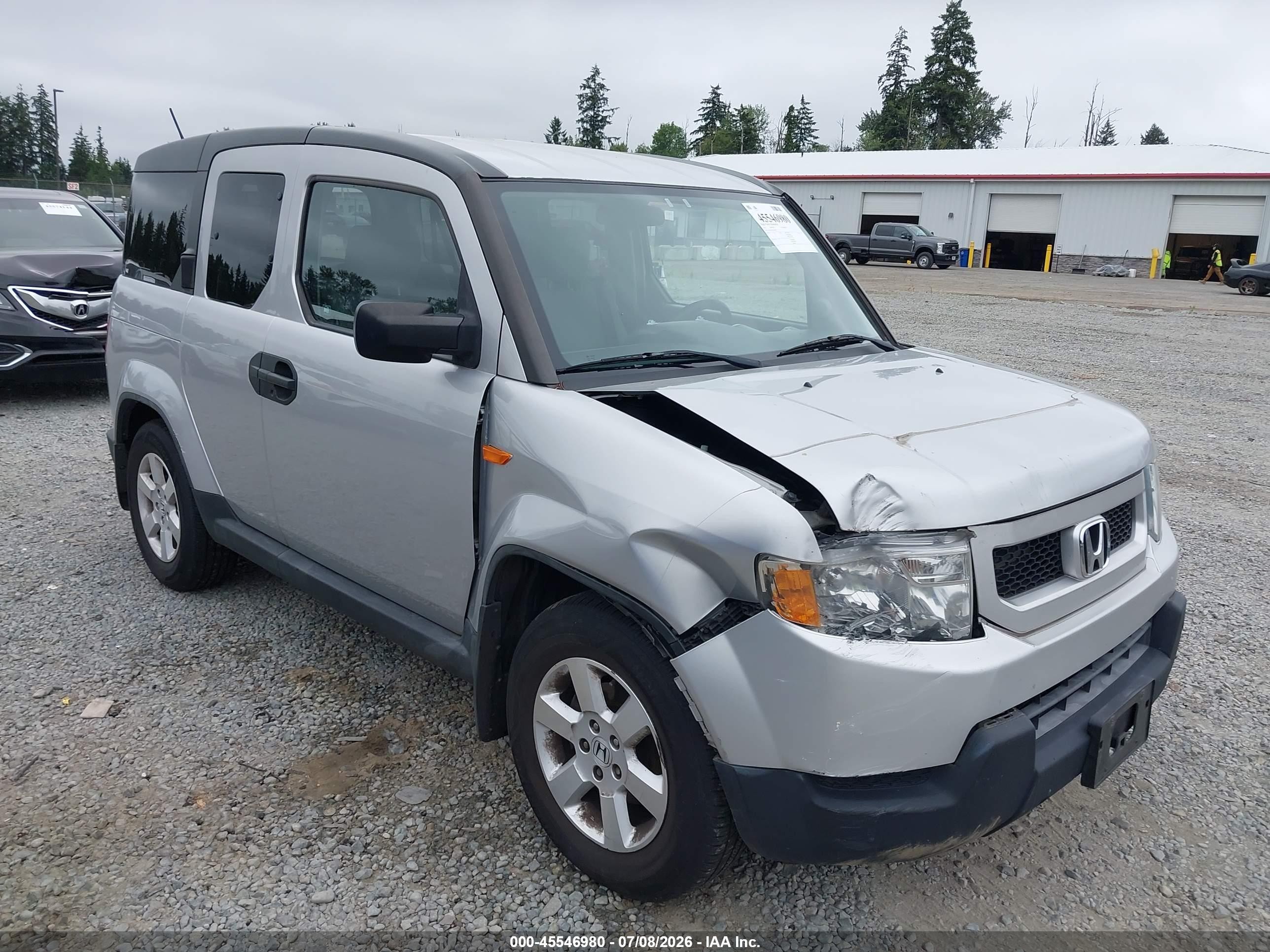 2011 Honda Element Ex Silver vin: 5J6YH2H70BL007065