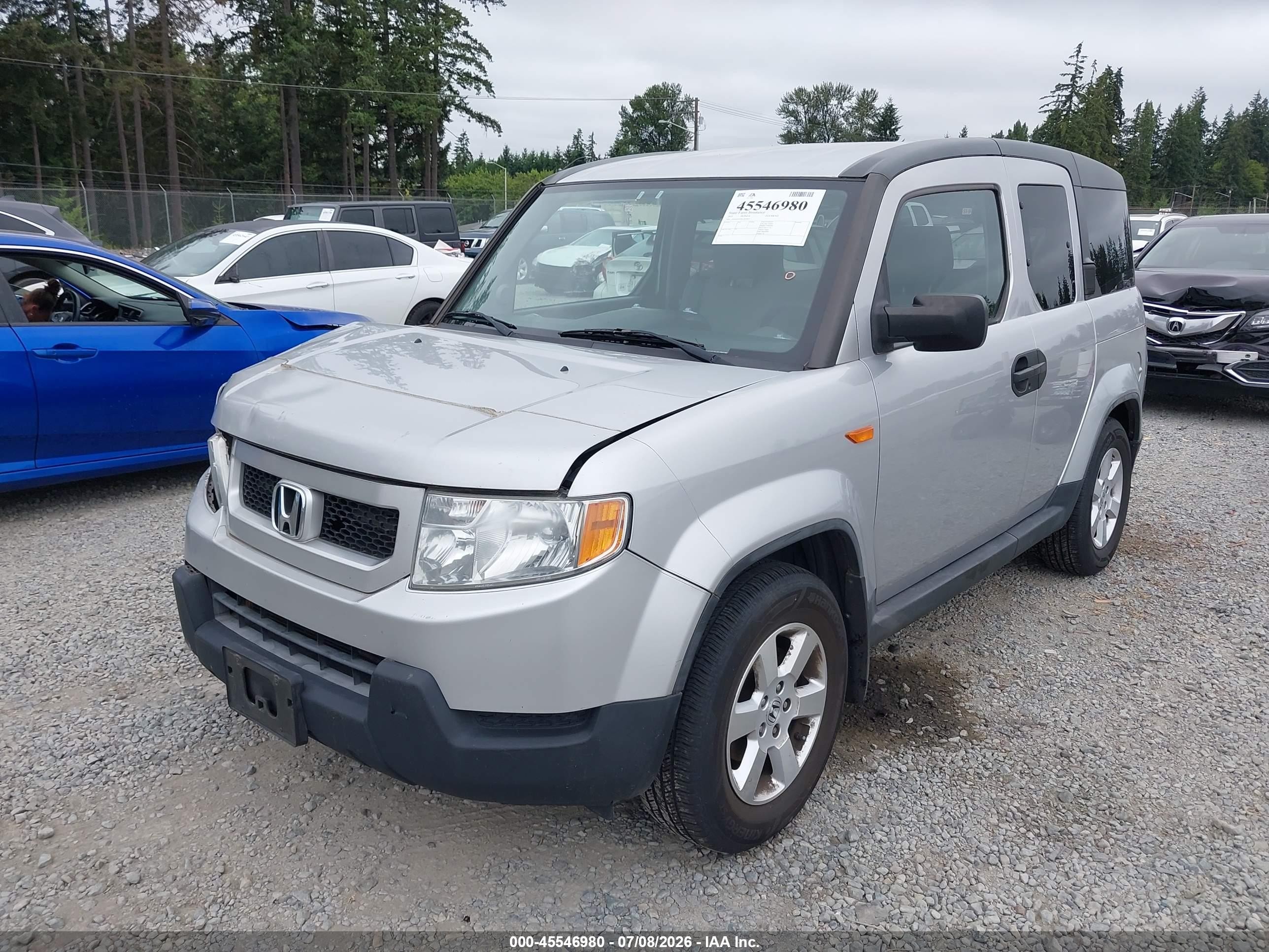 2011 Honda Element Ex Silver vin: 5J6YH2H70BL007065