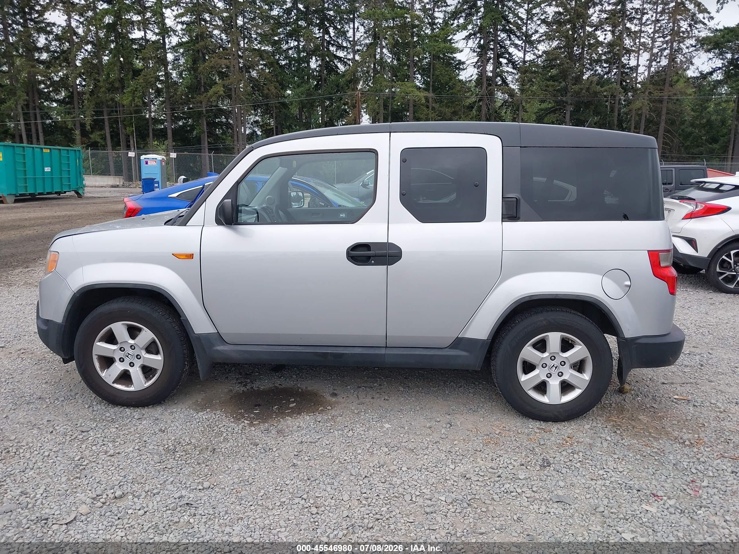 2011 Honda Element Ex Silver vin: 5J6YH2H70BL007065