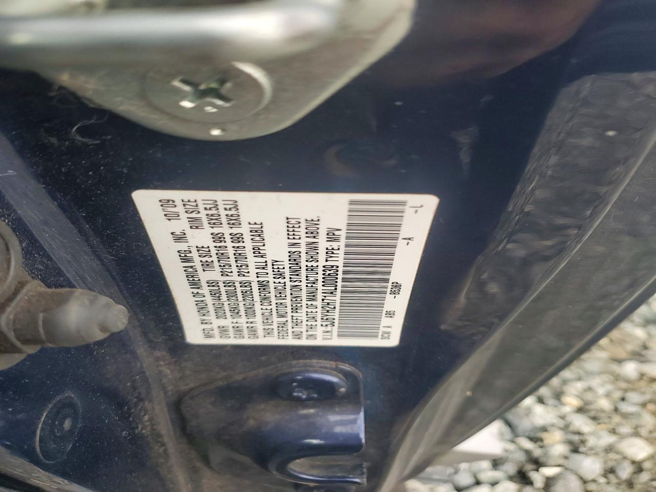 2010 Honda Element Ex Синий vin: 5J6YH2H71AL000639