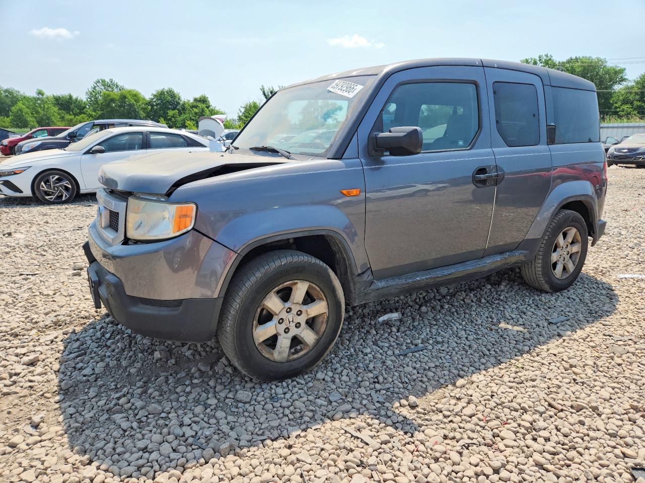 2010 Honda Element Ex Gray vin: 5J6YH2H71AL002195