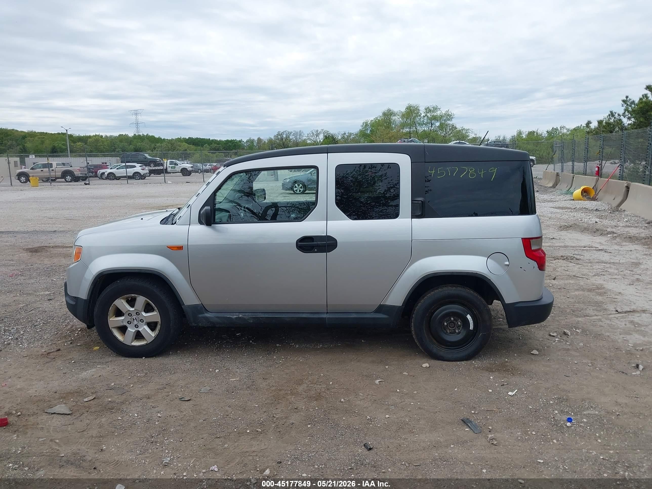 2010 Honda Element Ex Gray vin: 5J6YH2H71AL006151